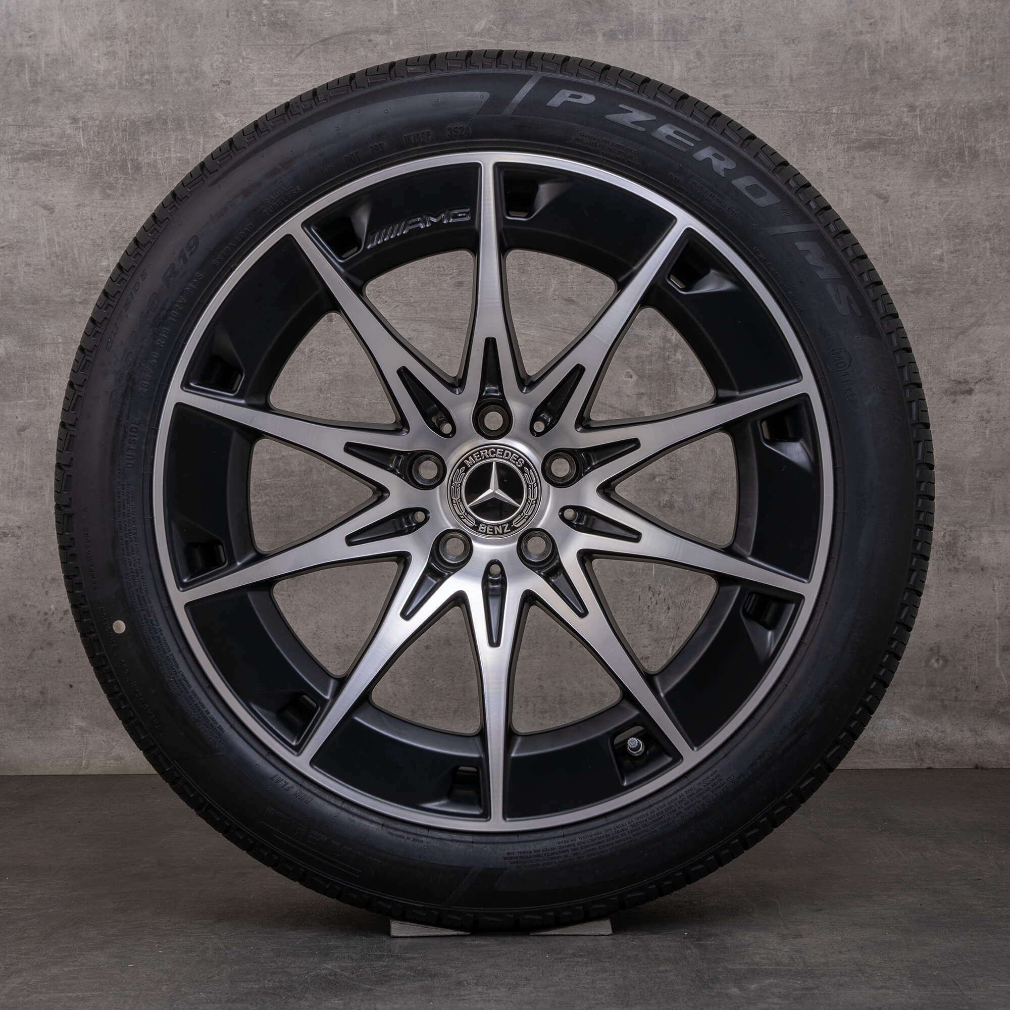 OEM Mercedes Benz CLE 53 AMG Rims 19 inch C236 A236 for all seasons A2364012700 A2364012800 black matt glossy turned NEW