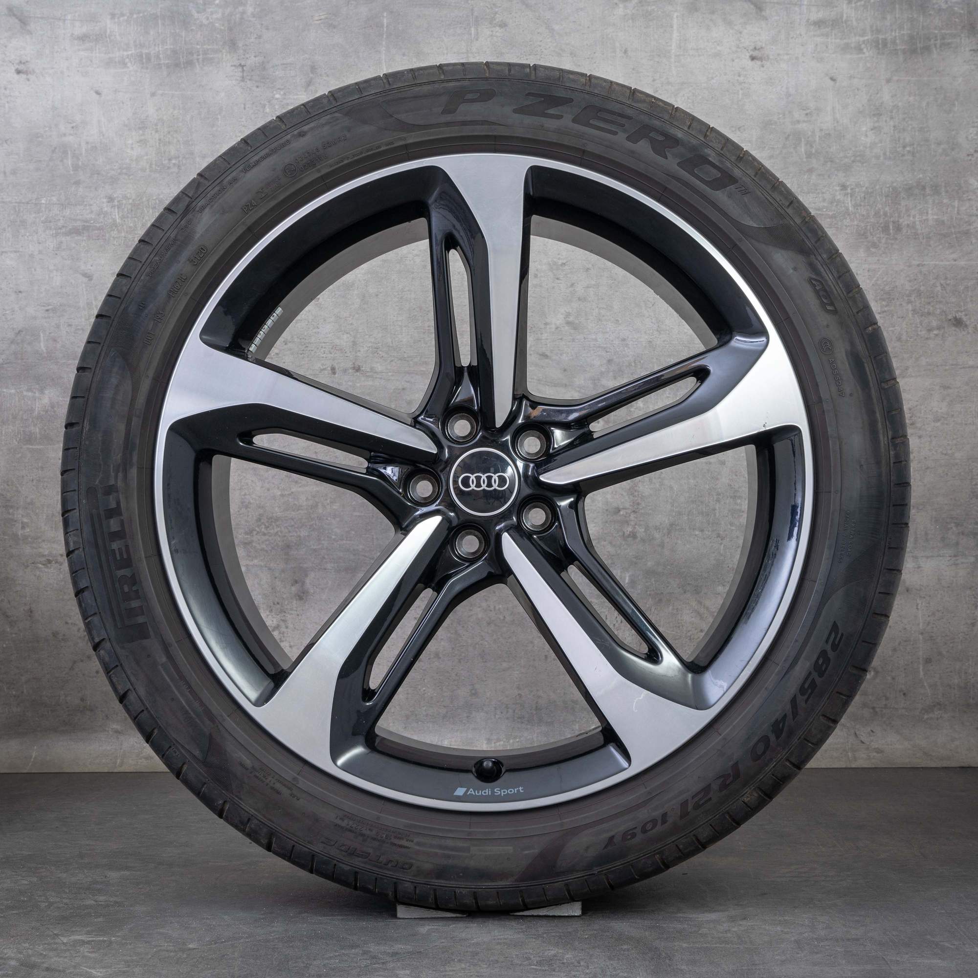 Alkuperäiset Aidot Audi Q7 SQ7 vanteet 21 tuuman 4M kesäpyörät 4M0601025AA musta kiillotettu