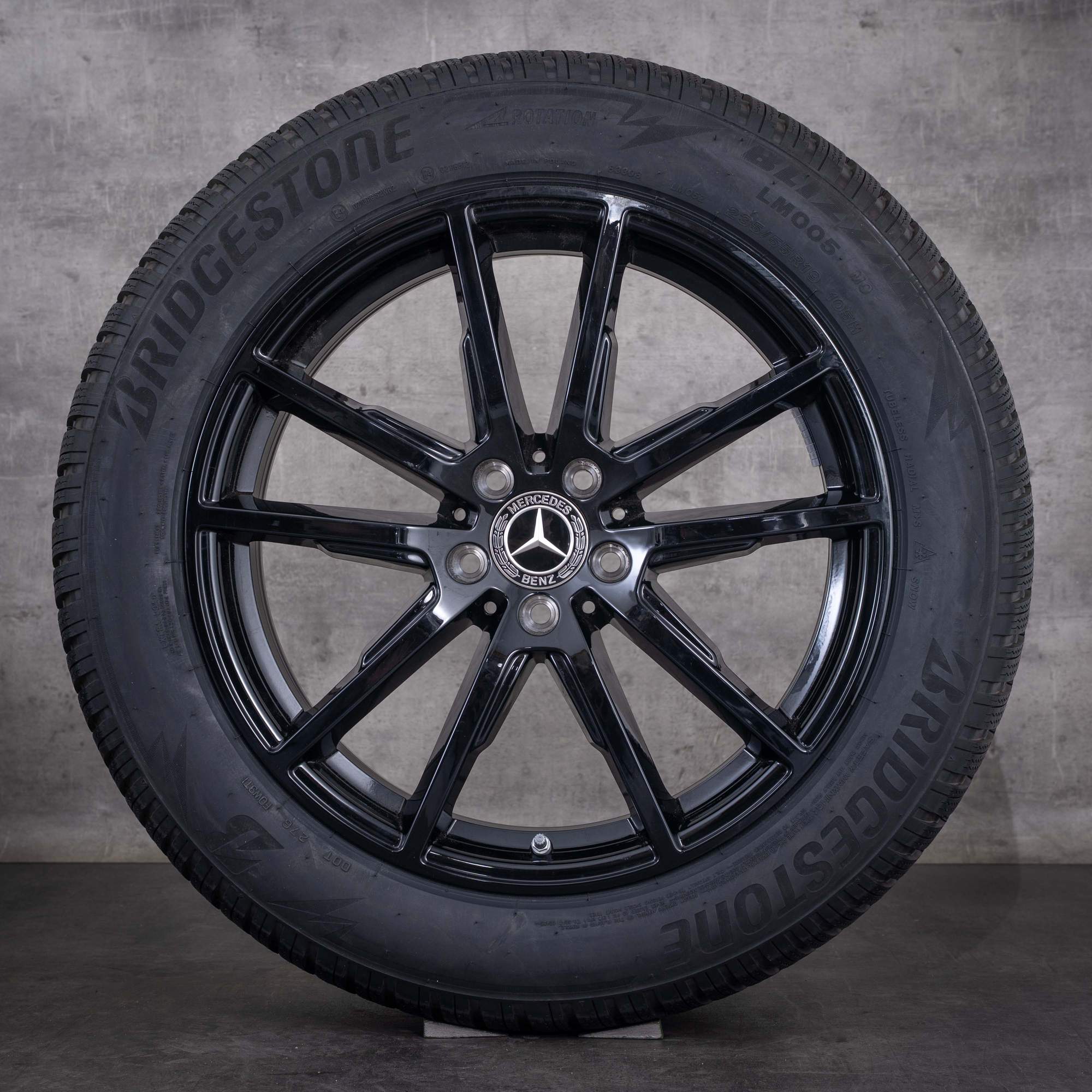 Original Mercedes Benz EQE Winterräder 19 Zoll SUV X294 Felgen A2944010400 schwarz glanz NEU