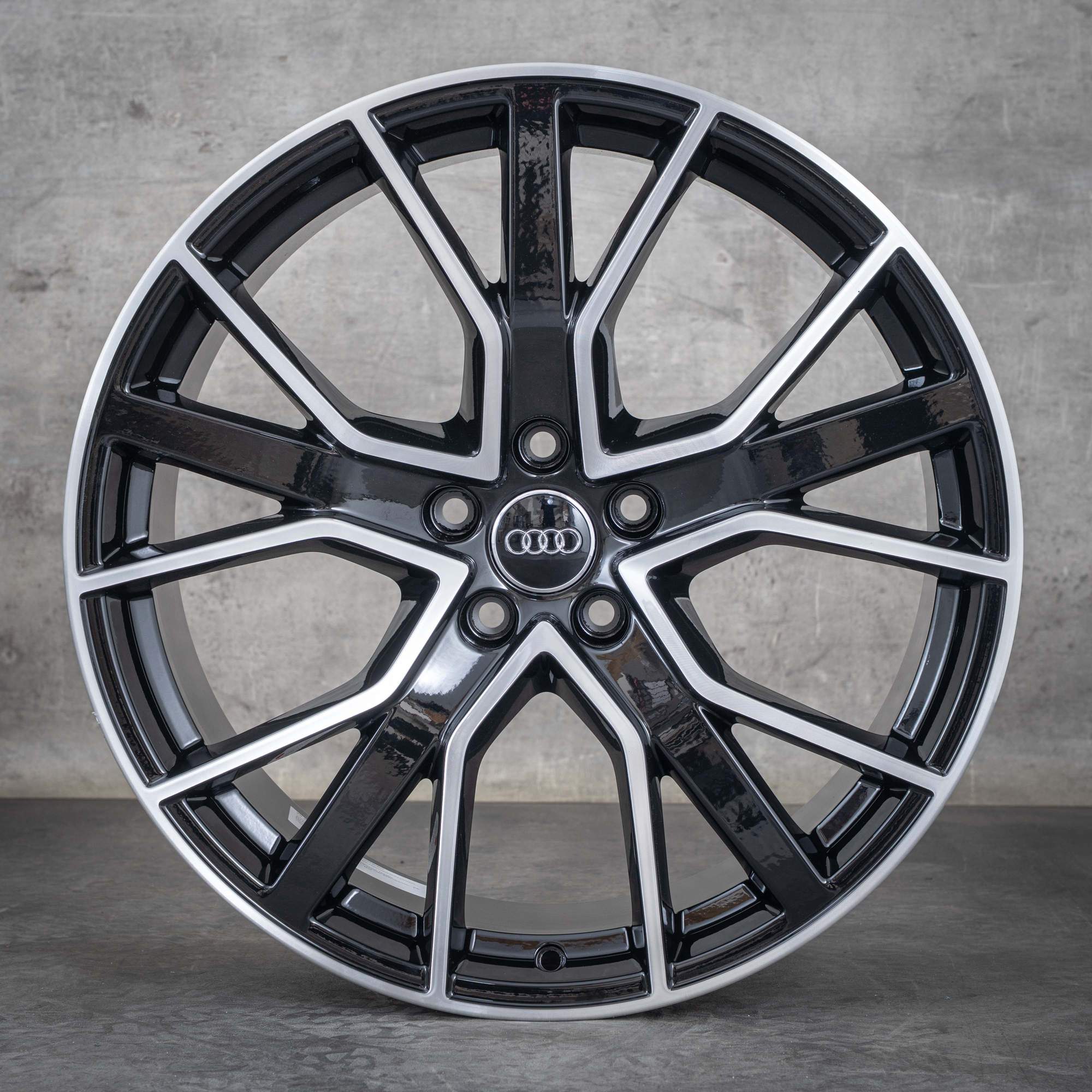 OEM Audi A5 S5 Rims 20 inch F5 8W B9 8W0601025EG black polisched NEW