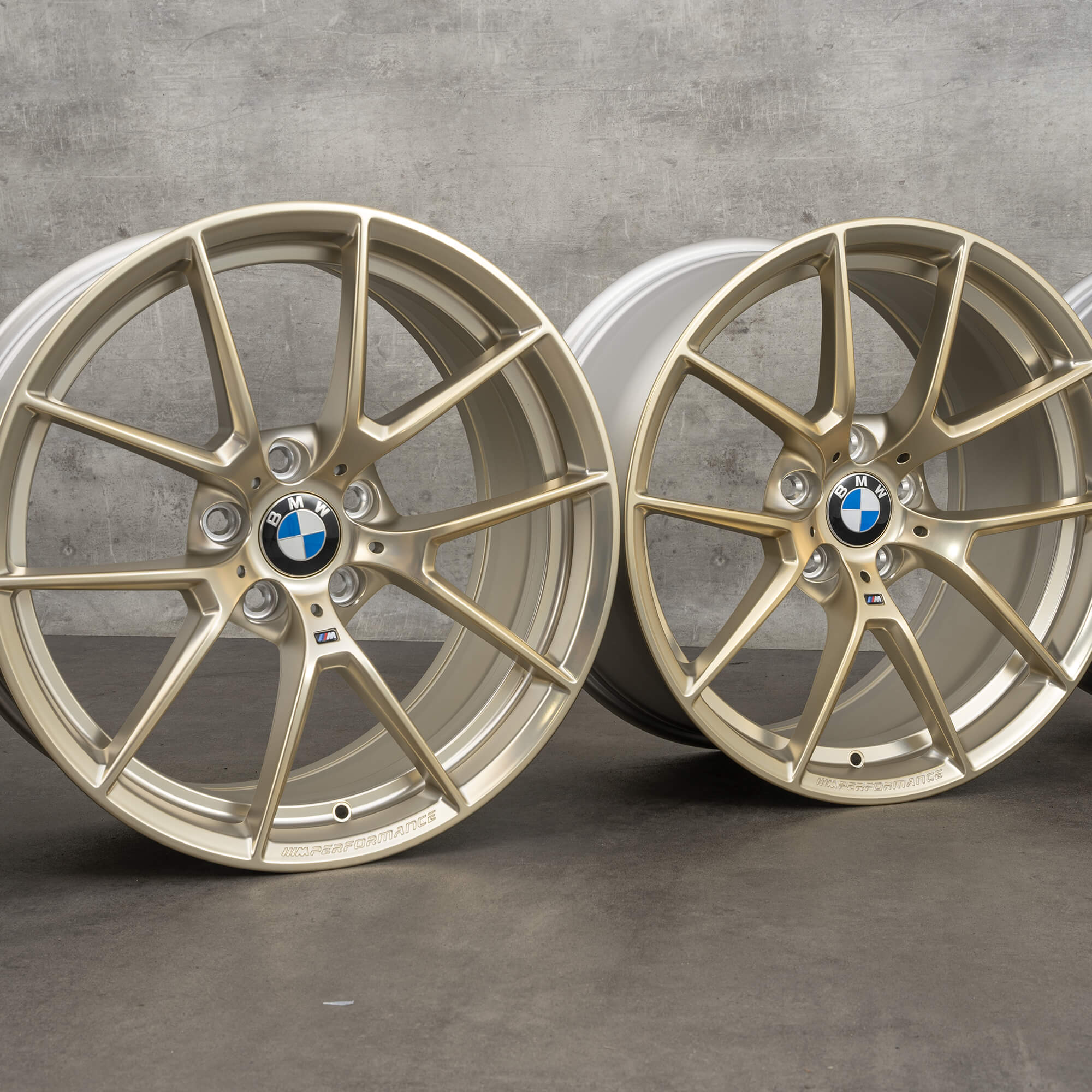 BMW 19 palcové ráfky M2 F87 M3 F80 M4 F82 F32 Frozen Gold M763 8097287 8097288