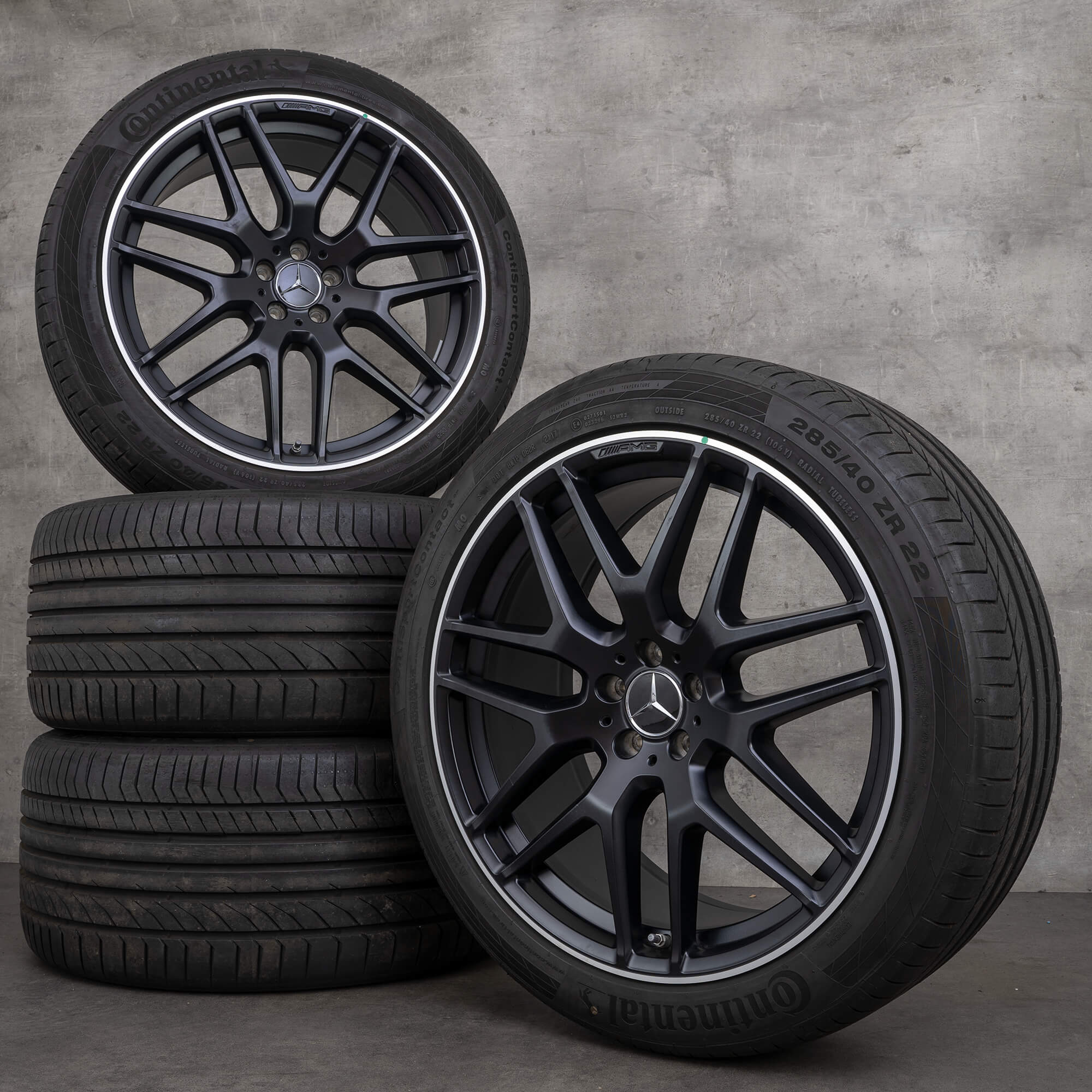 Jantes AMG 22 pouces Pneus été Mercedes Benz GLE63 GLE 63S Coupé C292 W292