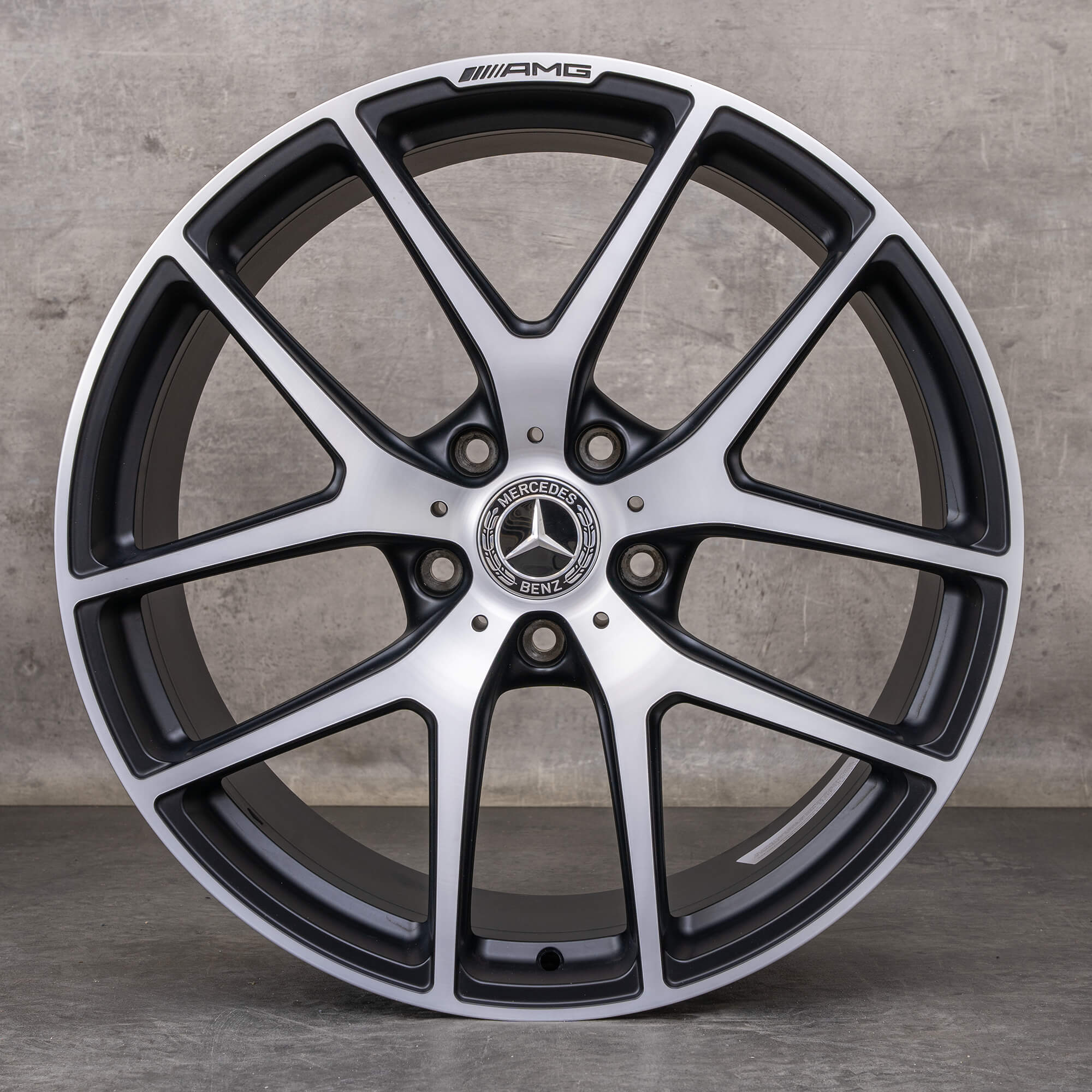 Original Mercedes Benz G-Klasse AMG Felgen 21 Zoll W463 G 63 G 65 Sommerräder A4634010400 schwarz matt glanzgedreht