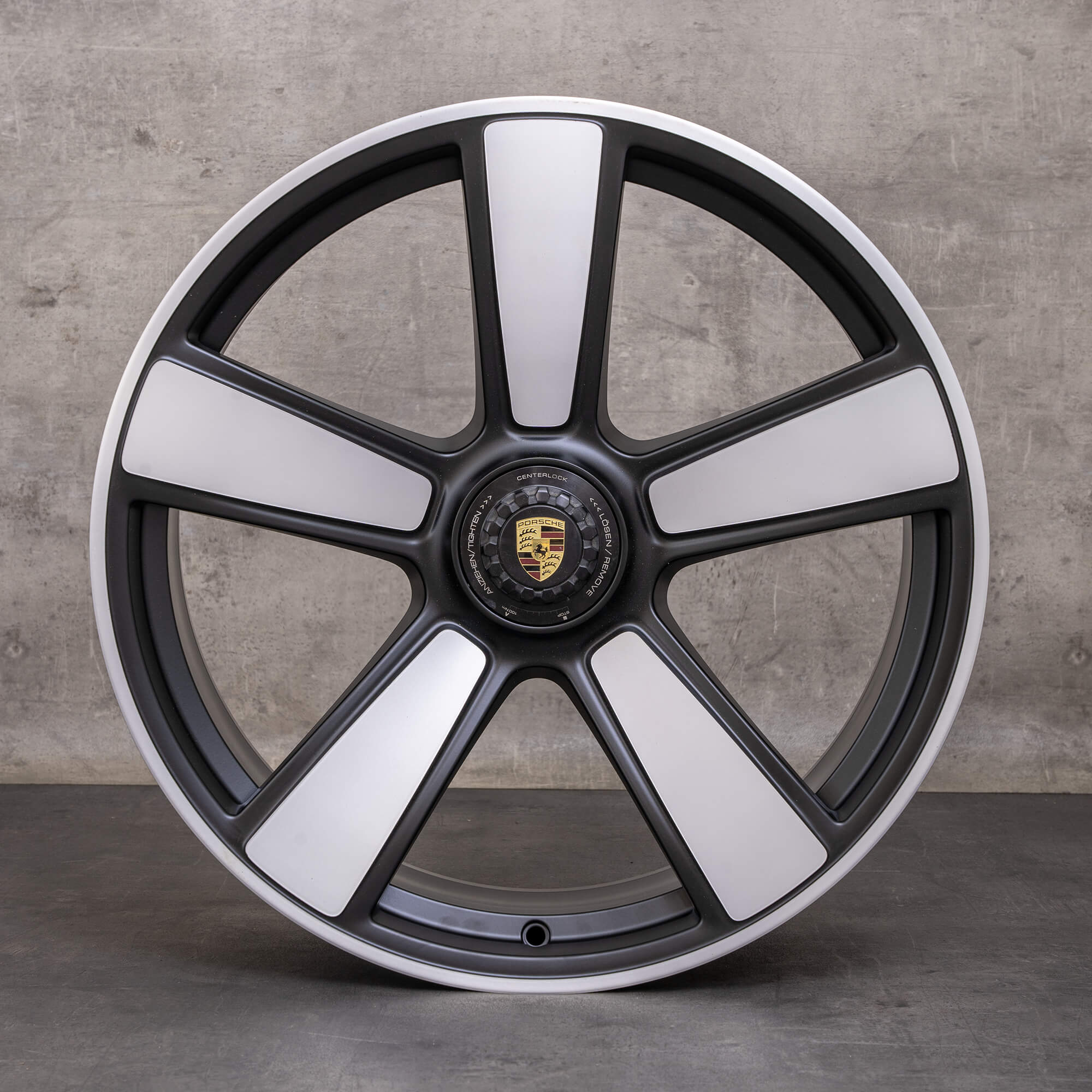 Original Porsche 911 50 Jahre Classic Felgen 20 Zoll 992 Turbo & Turbo S 992601025AP 992601025DQ schwarz matt glanzgedreht NEU