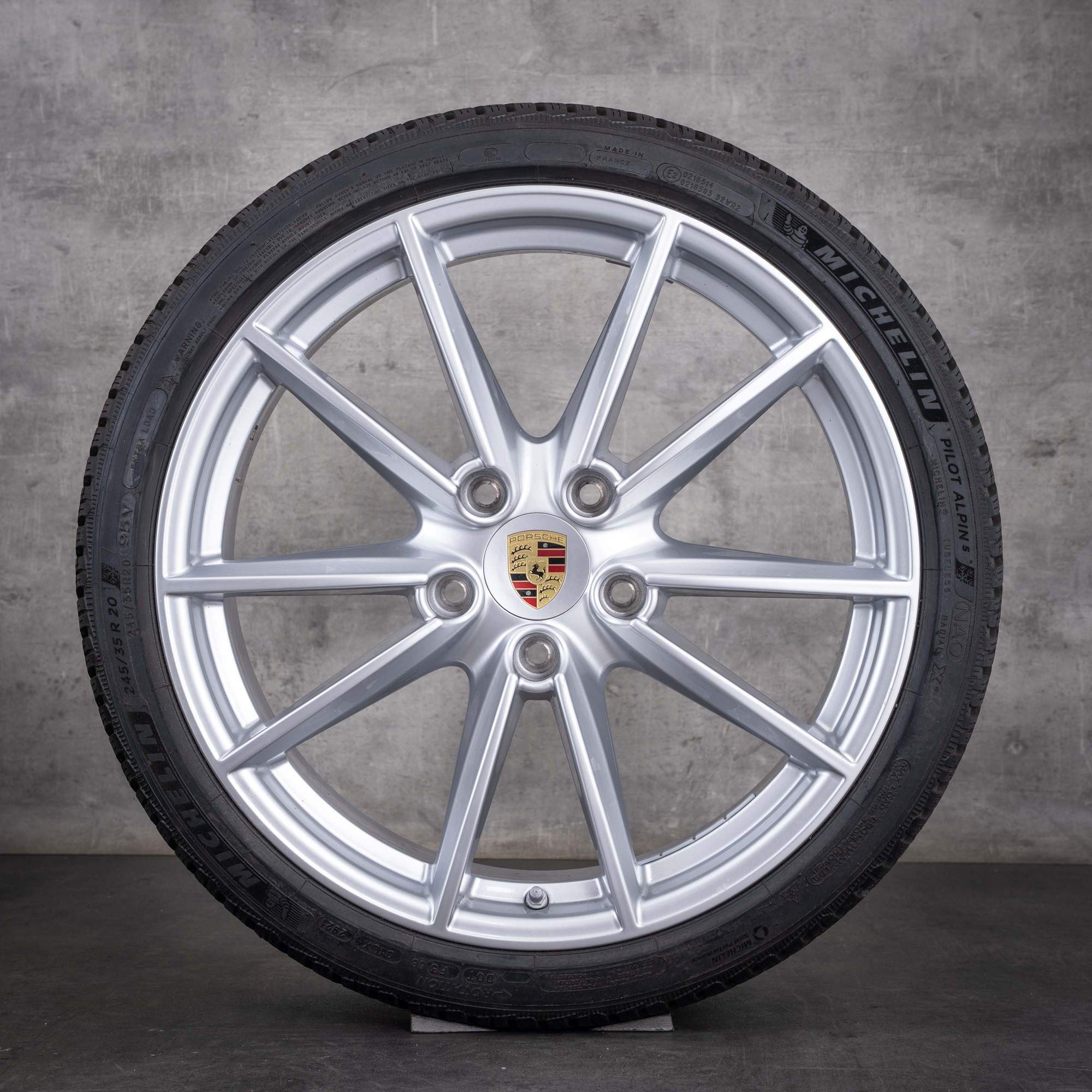 Original Porsche 992 I Winterräder 20 21 Zoll Felgen 992601025C 992601025E Carrera S Rad silber glanz