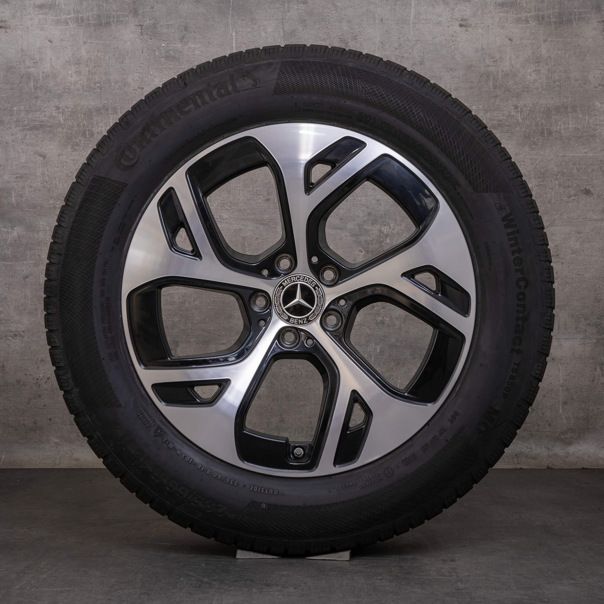 Alkuperäiset Mercedes Benz GLC talvirenkaat 18 tuuman C254 X254 & Hybridit A2544010100 A2544014700 musta kiillotettu