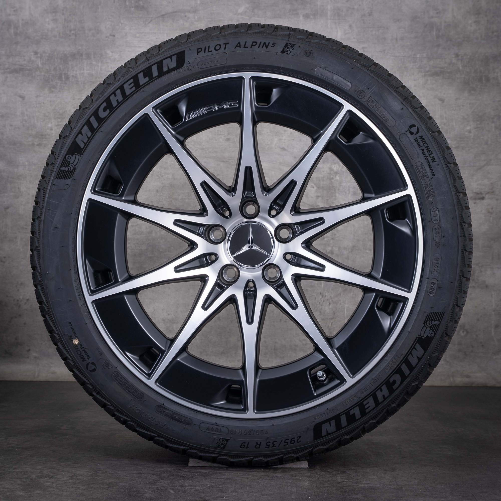 OEM Mercedes-Benz CLE 53 AMG winter wheels 19inch C236 A236 rims A2364012700 A2364012800 Matte Black diamond cut NEW