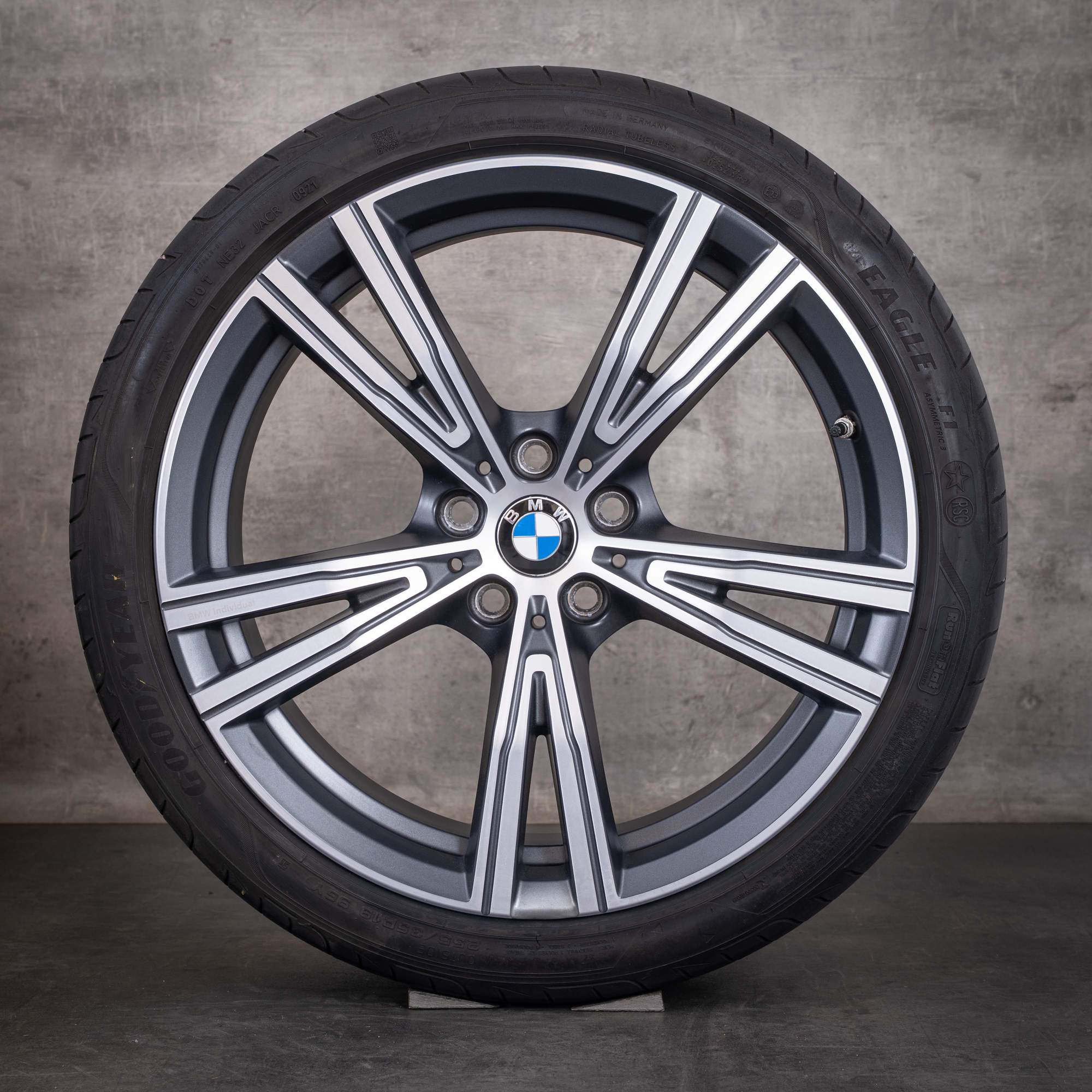 Original BMW 2er 3er 4er Felgen 19 Zoll G20 G21 G22 G23 G42 Coupe Sommerräder Styling 793i 8089896 8089897 orbit grey matt Front glanzgedreht