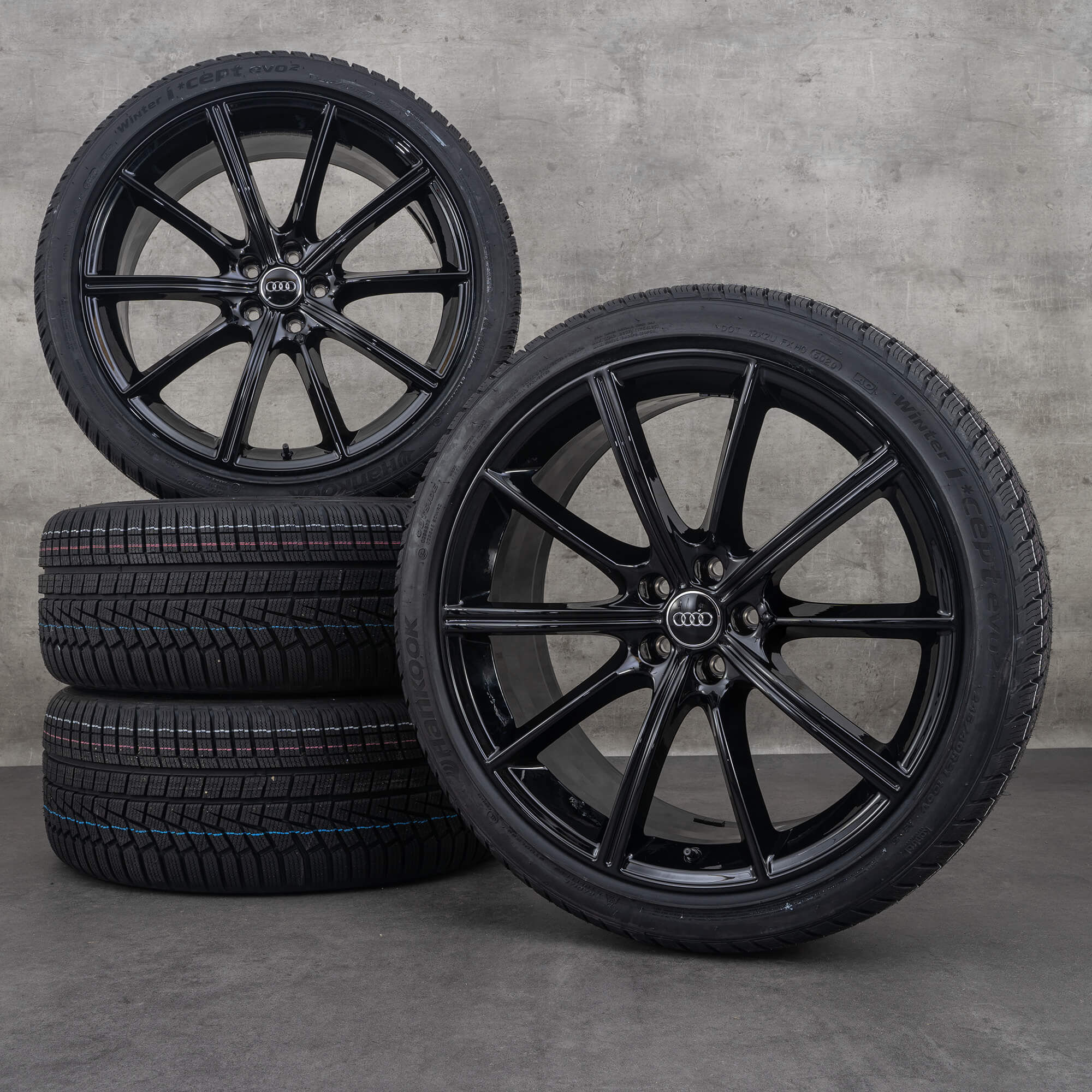 OEM Audi RS6 RS7 snow tire packages 21 inch 4K C8 rims 4K0601025N black ...