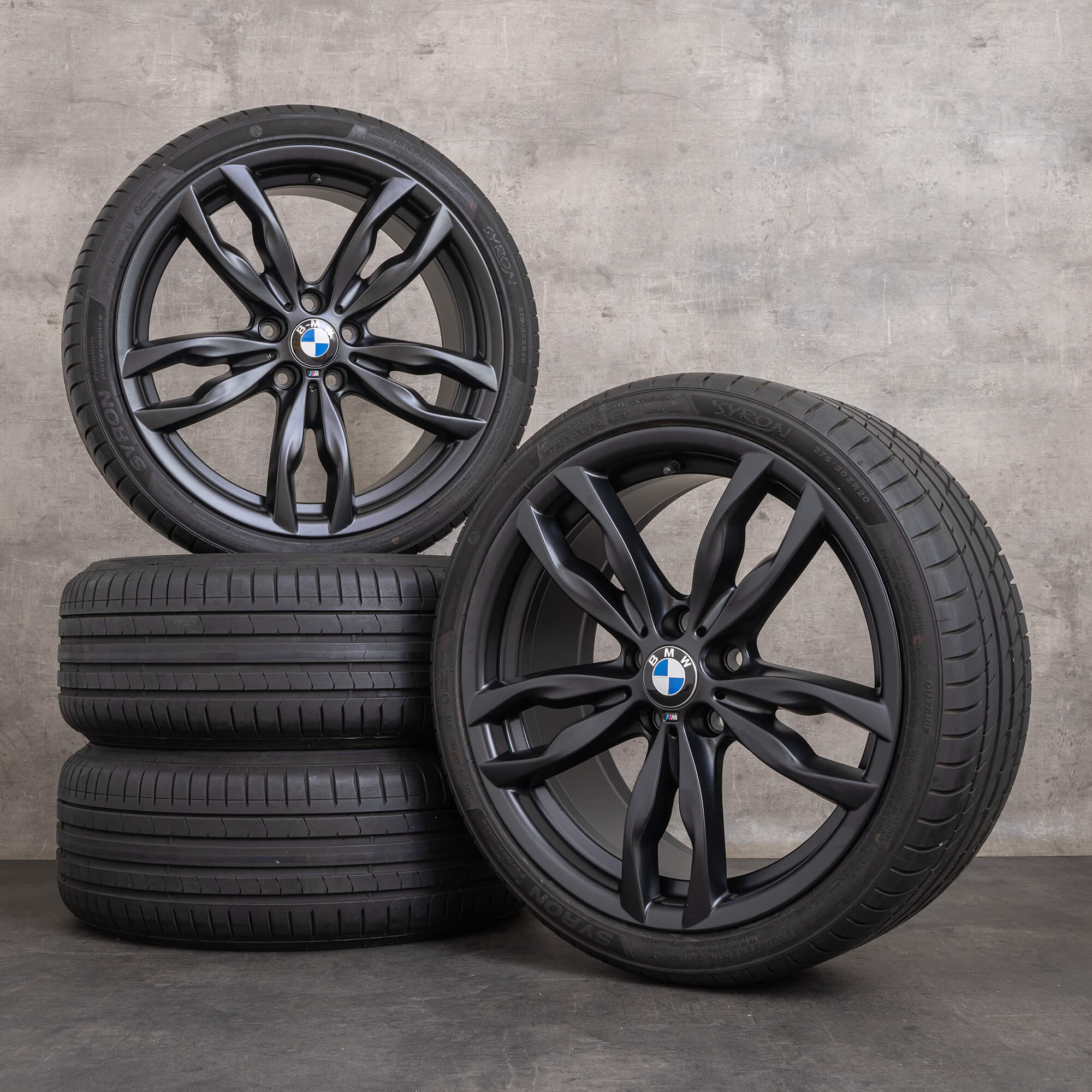 Originele BMW 5 Serie 6 velgen 20 inch F10 F11 F12 F13 F06 Gran Coup zomerstyling 434 M 7845867 7845868 zwart zijdemat