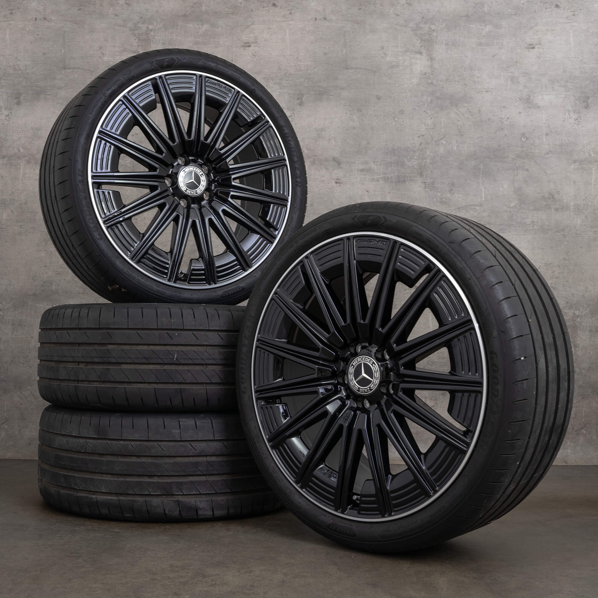 Llantas de invierno originales Mercedes Benz CLE AMG 20 pulgadas C236 A2364012300 A2364012400 negro brillante