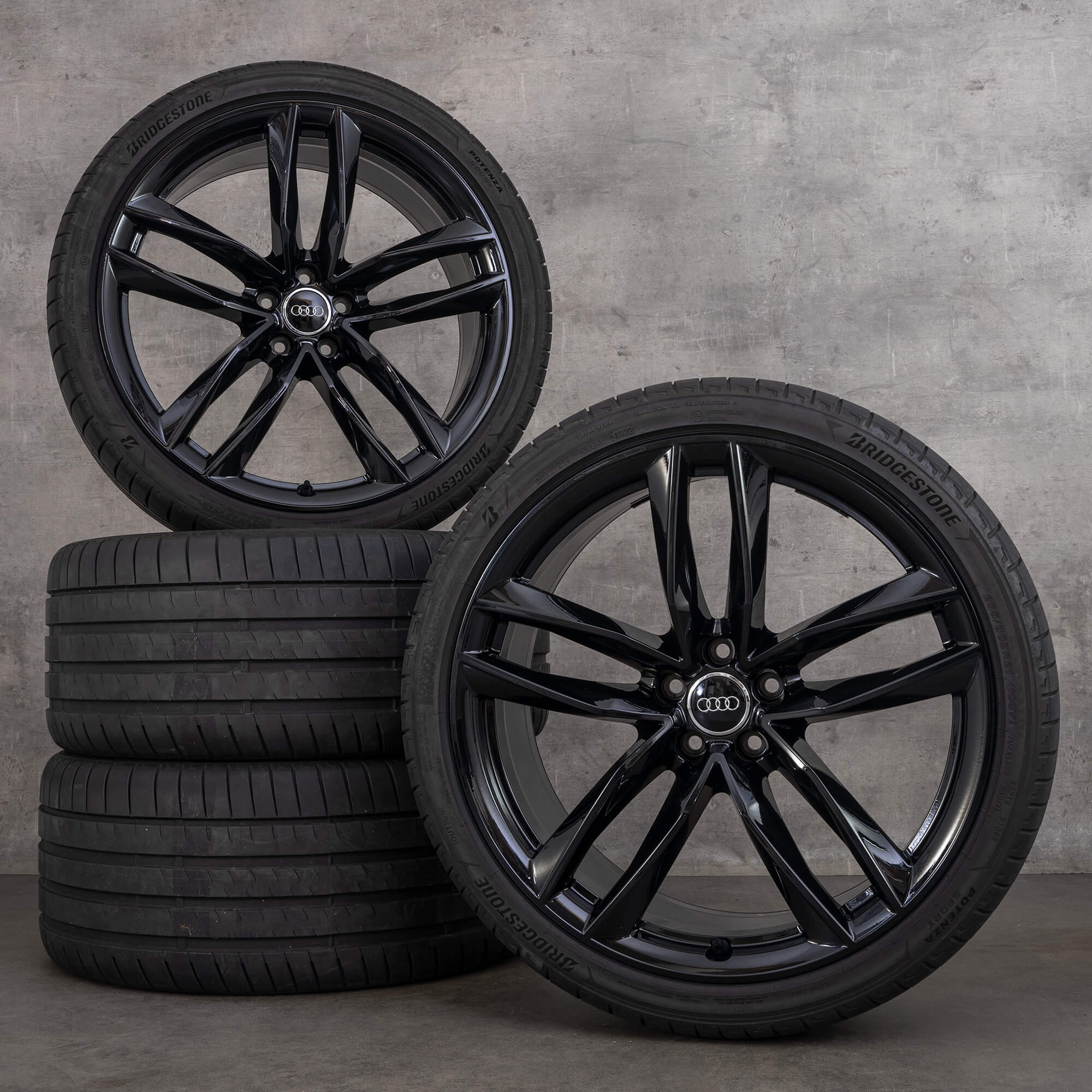 Audi RS6 4G C7 S line summer wheels 21 inch tires rims 4G0601025CE