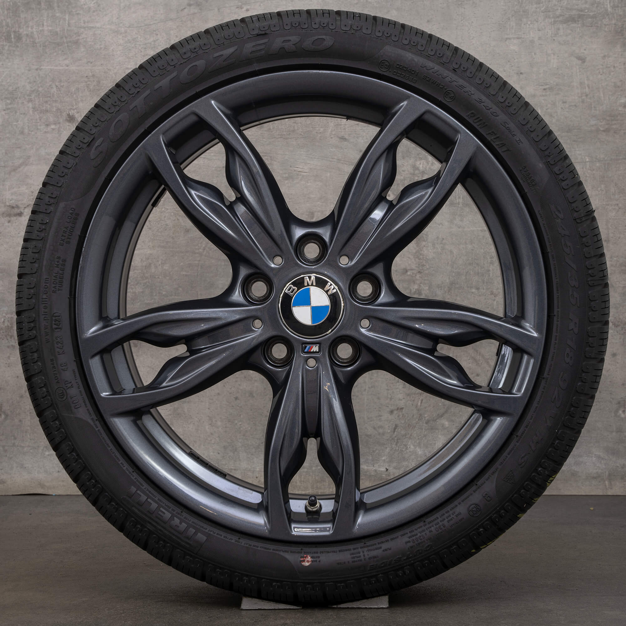 BMW 1-serie F20 F21 2-serie F22 F23 vinterhjul 18 tommer fælge vinterdæk 436 M - hjul 1 af 4