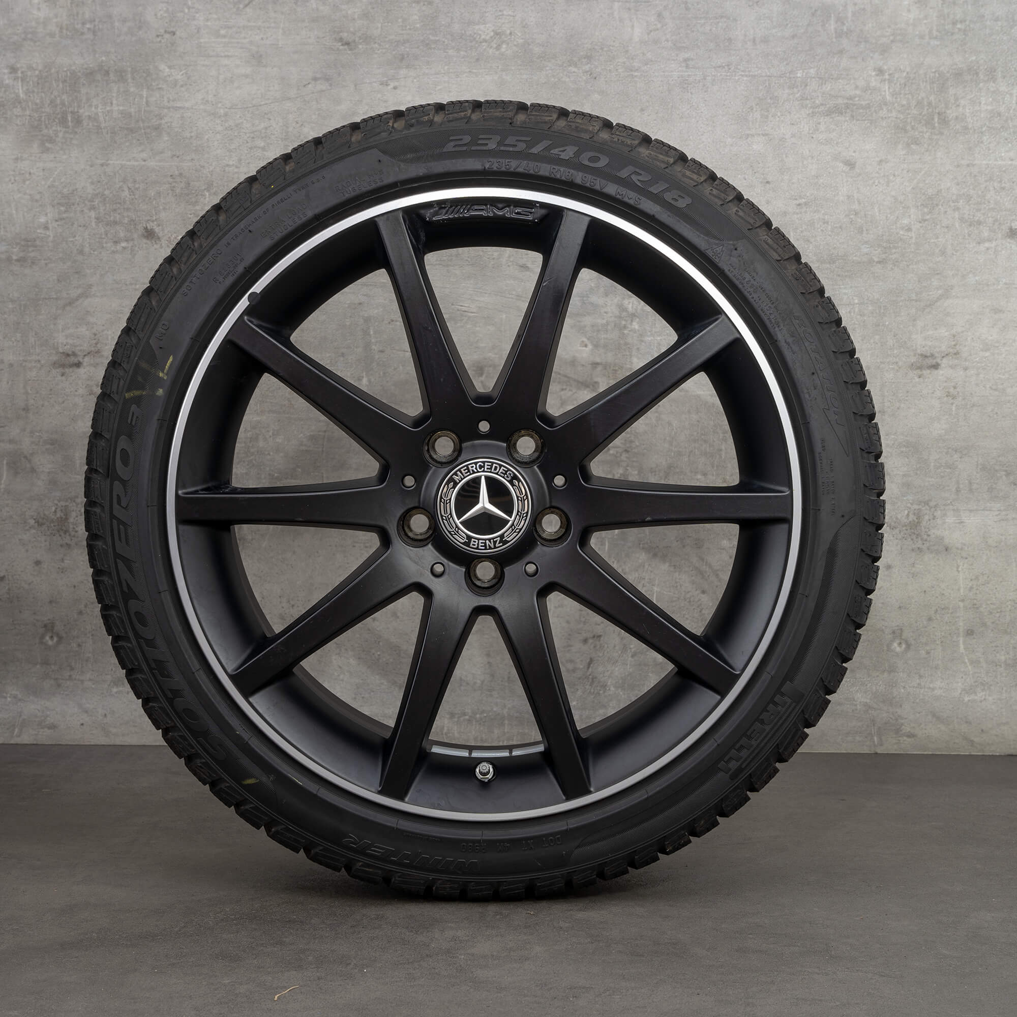 AMG Mercerdes 18 palcové ráfky SLK 55 SLC 43 R172 zimní pneumatiky kola
