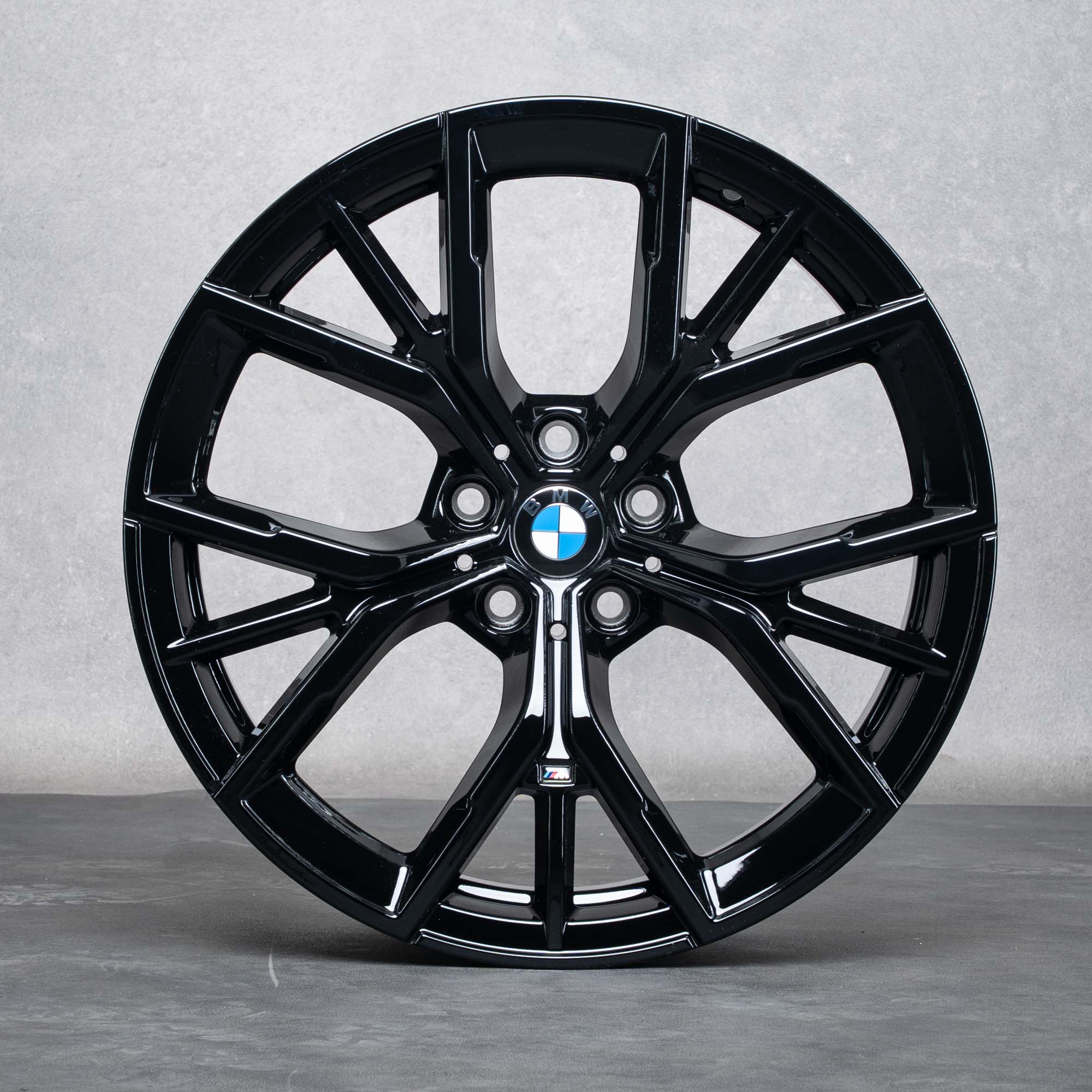Oryginalał BMW Seria 5 Felgi 19 cali G30 G31 Stylizacja 845 8747234 czarny błyszczący