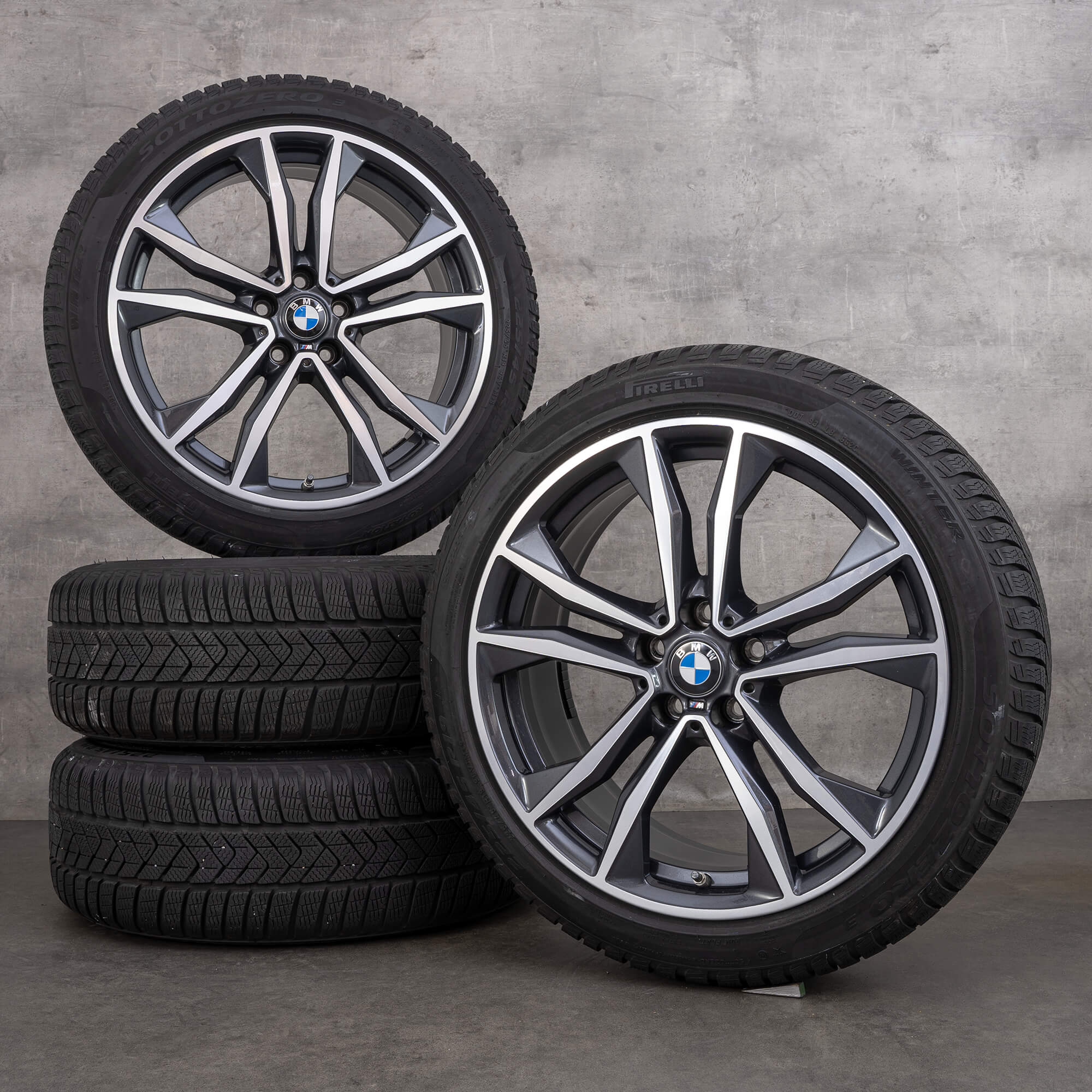 BMW Jantes 19 pouces X1 F48 X2 F39 Pneus d'hiver 715 M 8008616 6-7 mm