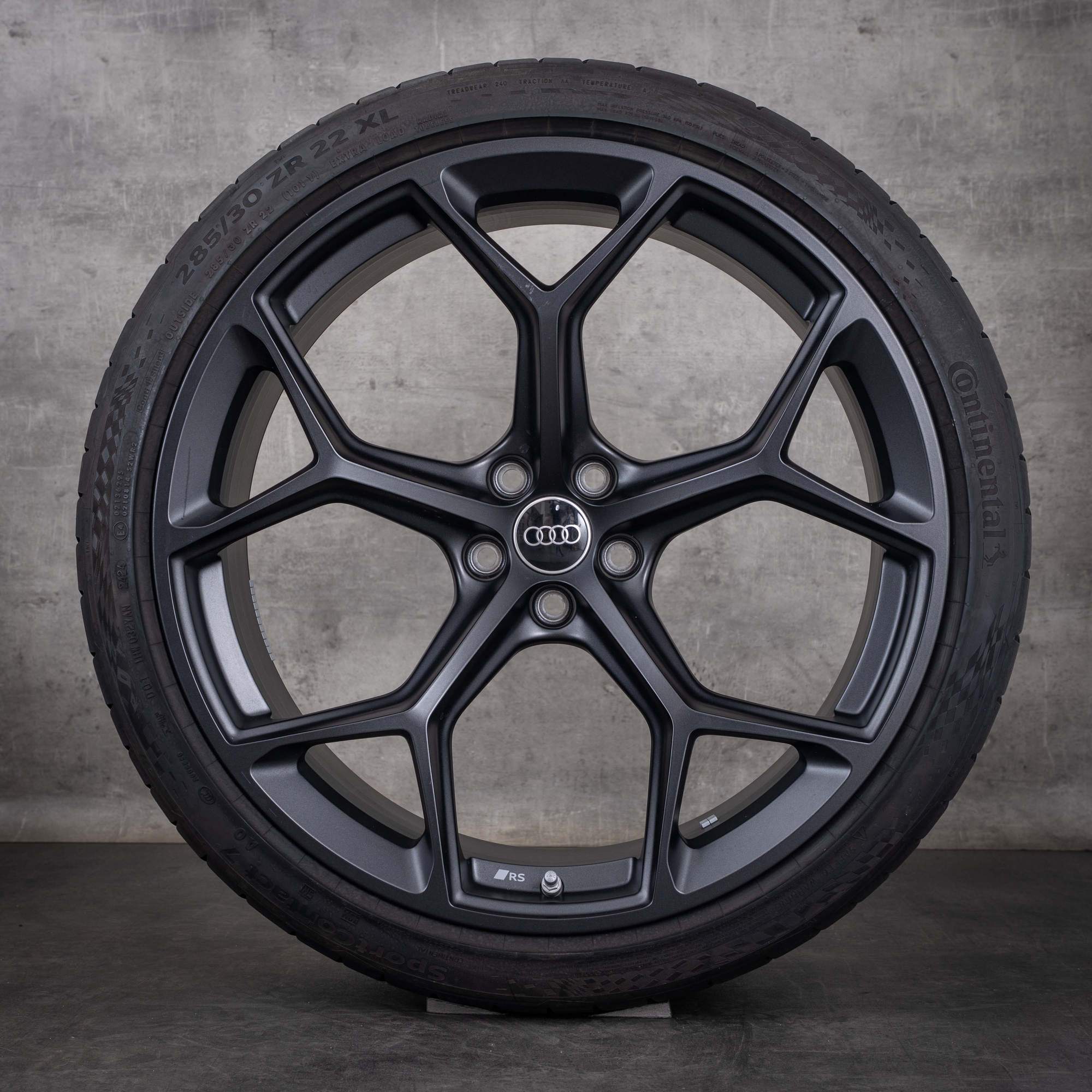 Alkuperäiset Audi RS6 RS7 -vanteet 22 tuumaa 4K C8 Performance -kesäpyörät 4K0601025CQ graniitti matta