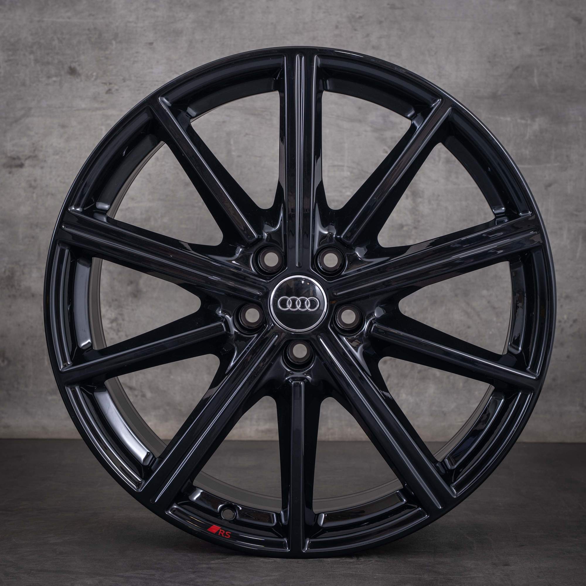 Cerchi originali Audi A6 S6 da 20 pollici 4K C8 4K0601025AR nero lucido NUOVI