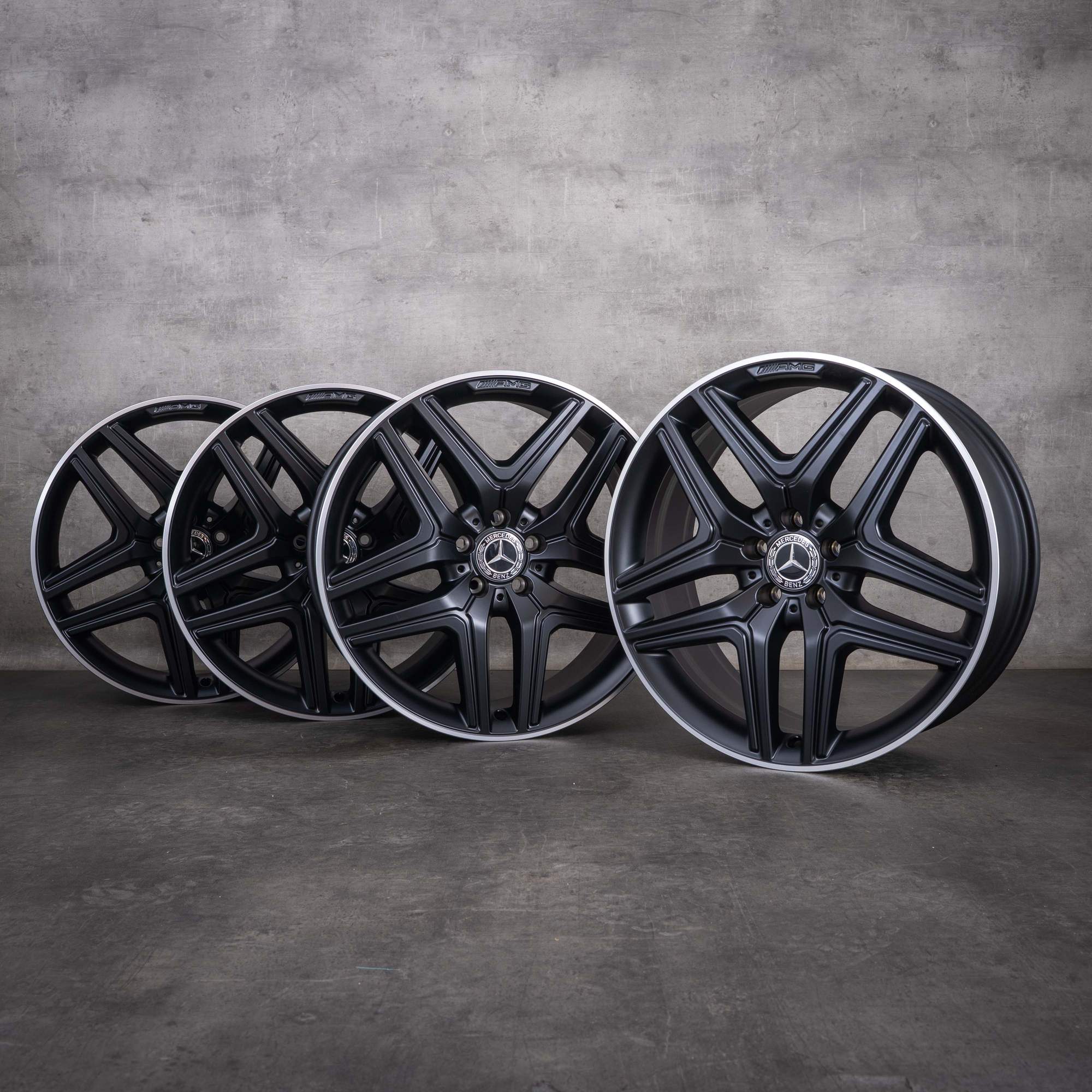 Original Mercedes Benz GLA GLB 35 45 Felgen 20 Zoll X247 H247 A2474012000 schwarz matt rand glanzgedreht NEU