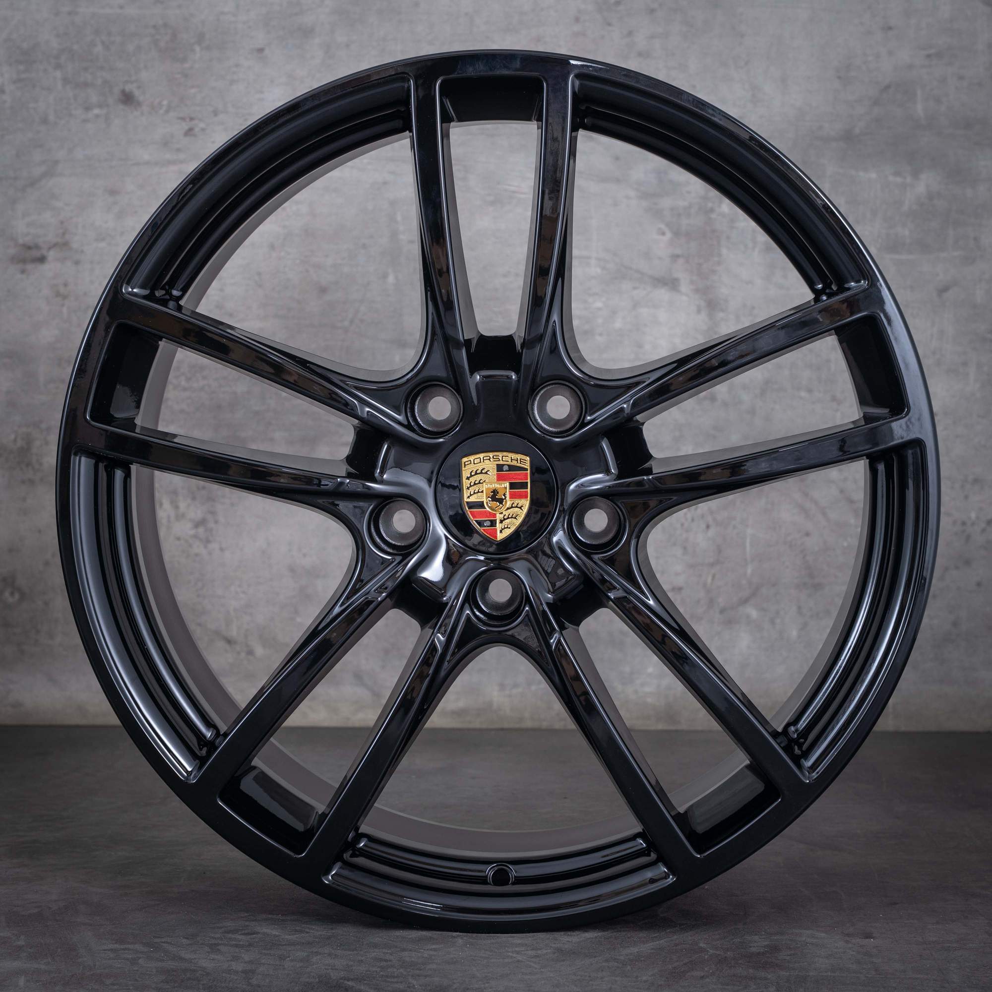 Alkuperäiset Porsche Cayenne vanteet 20 tuuman 9YA II 9Y0601025BB 9Y0601025BC musta kiiltävä maalattu UUTUUS