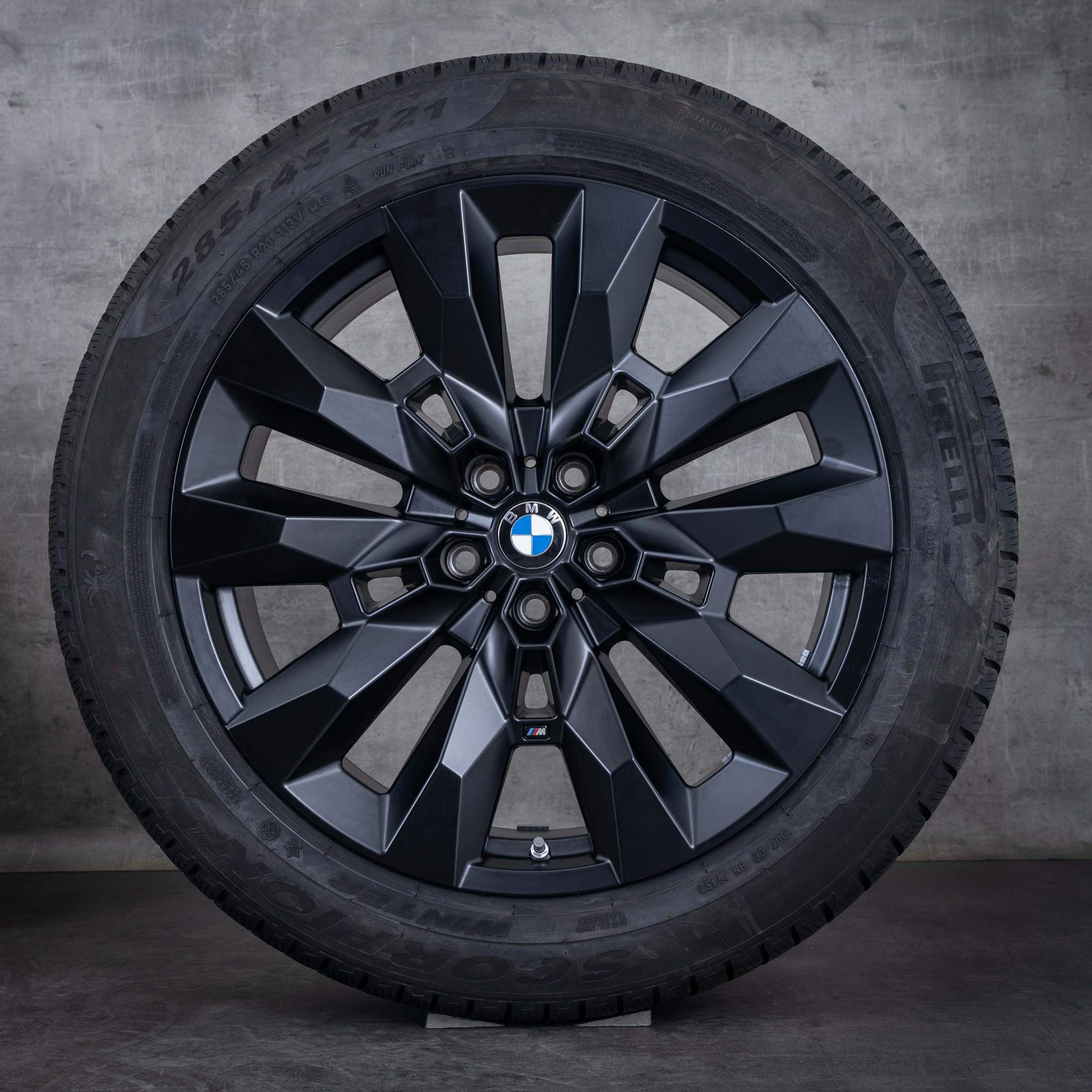 Oryginalne koła zimowe BMW XM 21 cali G09 Felgi 5A6DE91 Styling 917 M czarny mat