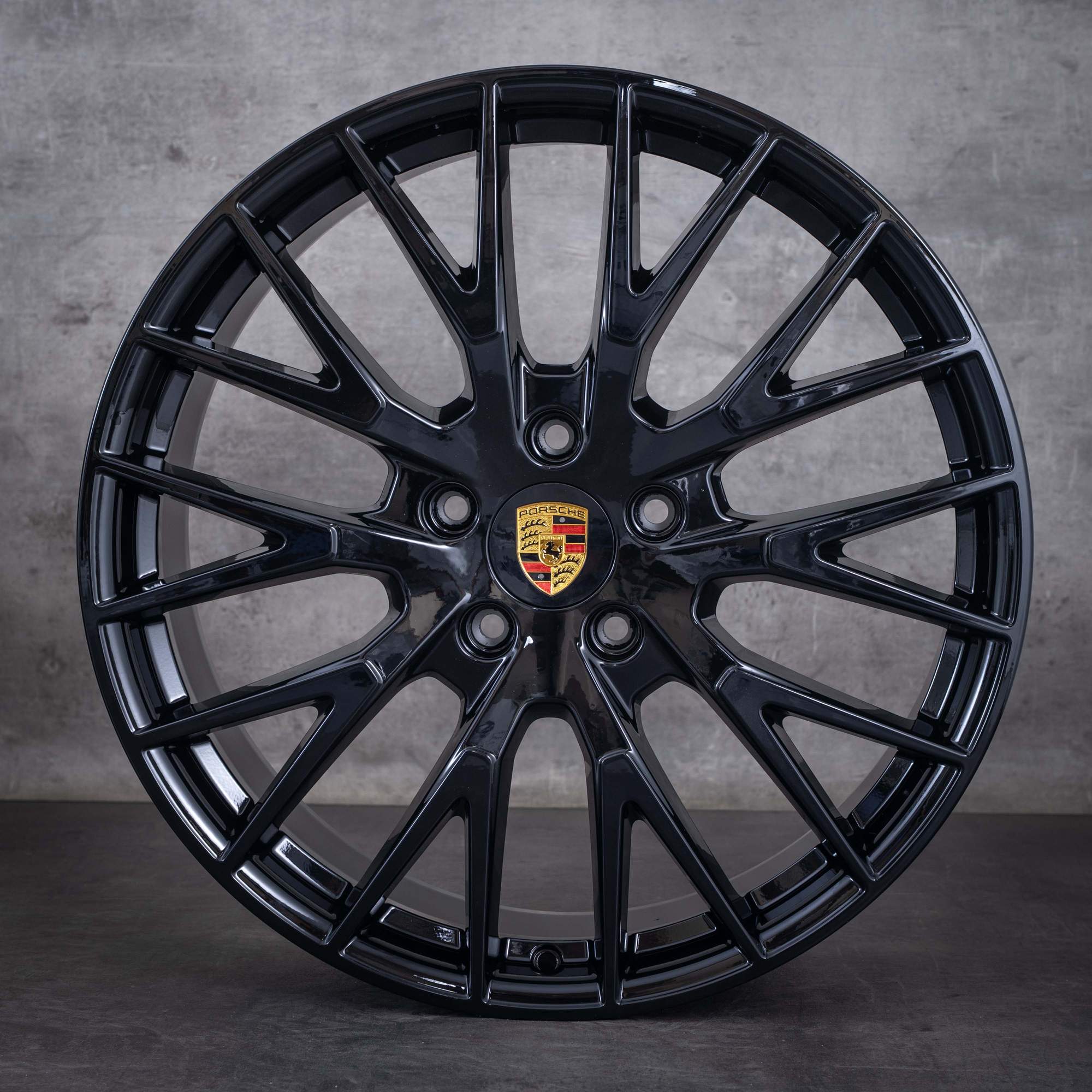 Original Porsche Panamera 976 Winterräder 21 Zoll G3 Felgen Exclusive Design 976044600K schwarz glanz