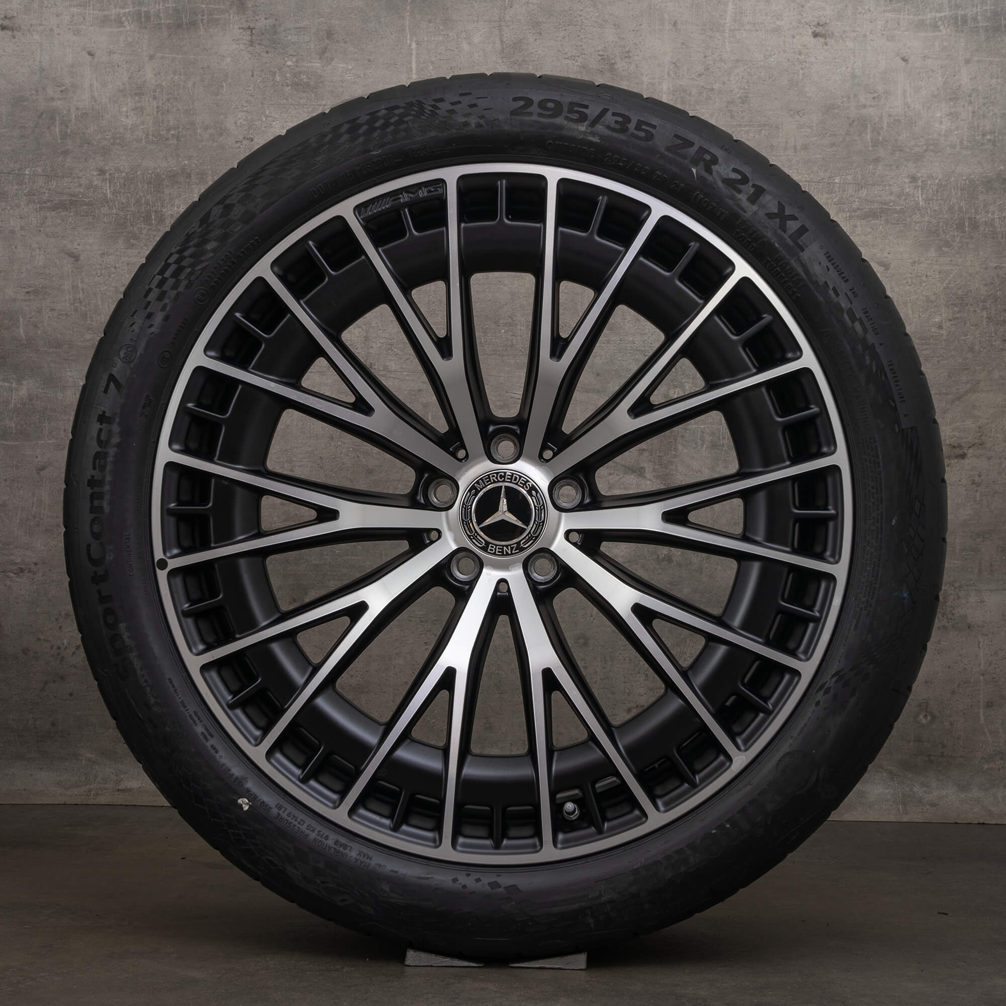 Original Mercedes Benz GLC AMG Felgen 21 Zoll C254 43 63S E Performance Sommerräder A2544011400 A2544011500 schwarz matt glanzgedreht