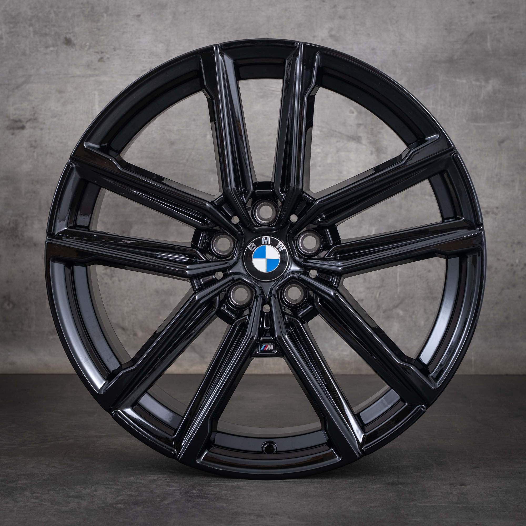 Oryginalne felgi BMW serii 2, Seria 3 i 4, 19 cali, G42, G20, G21, G22, G23, stylizacja 797 M, 8747000, 8747001, czarny połysk