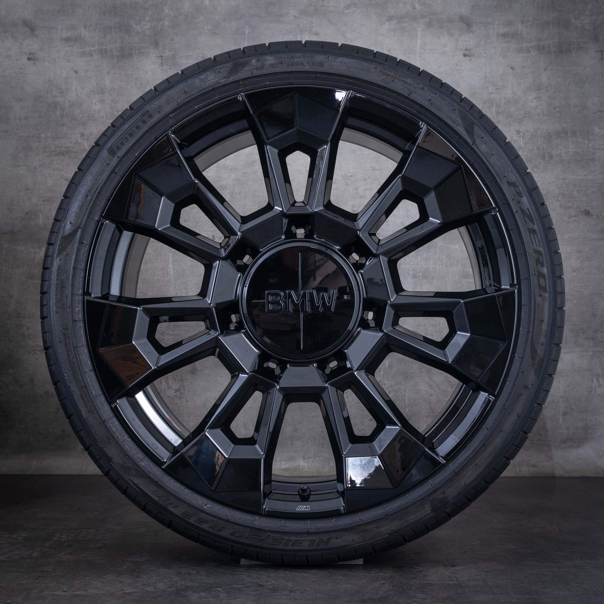 Original BMW XM Winterräder 23 Zoll G09 Styling 923 M Felgen 6856021 6856022 schwarz glanz