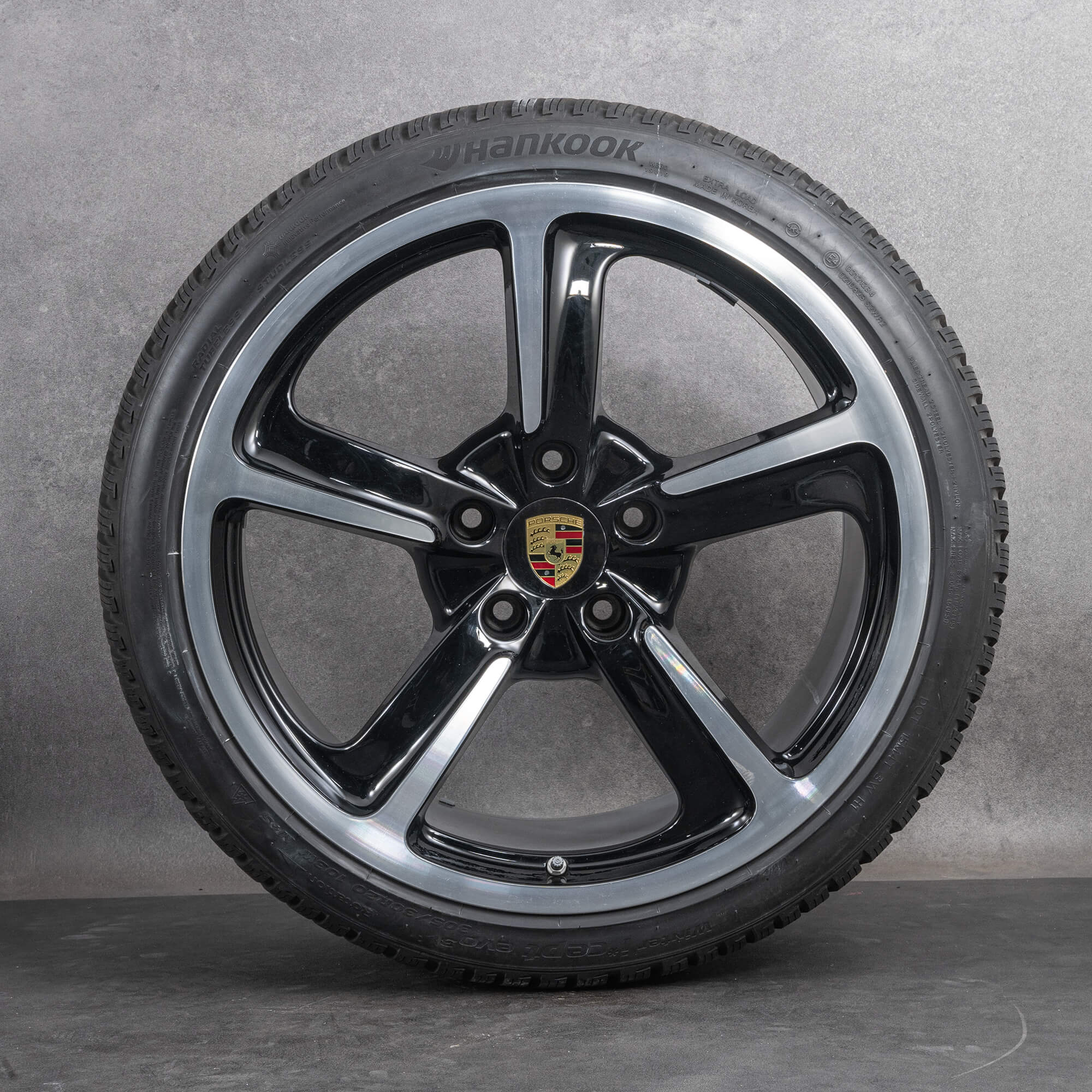 Oryginał Porsche 991 I felgi 20 cali C4 4S koła letnie 99136216240 99136216741 Koła Techno głęboka czerń