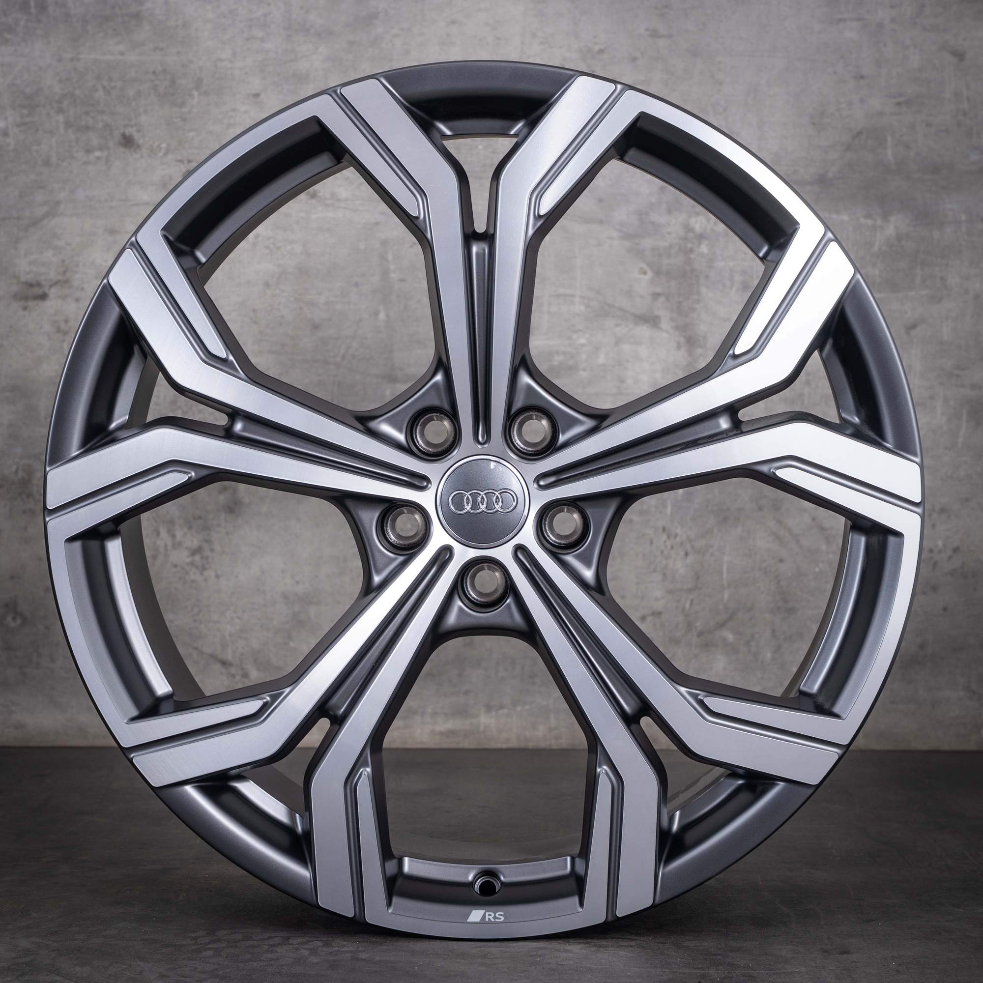 Cerchi originali Audi A6 S6 da 20 pollici 4K 4P C8 C9 4K0601025FD in titanio opaco diamantato NUOVI