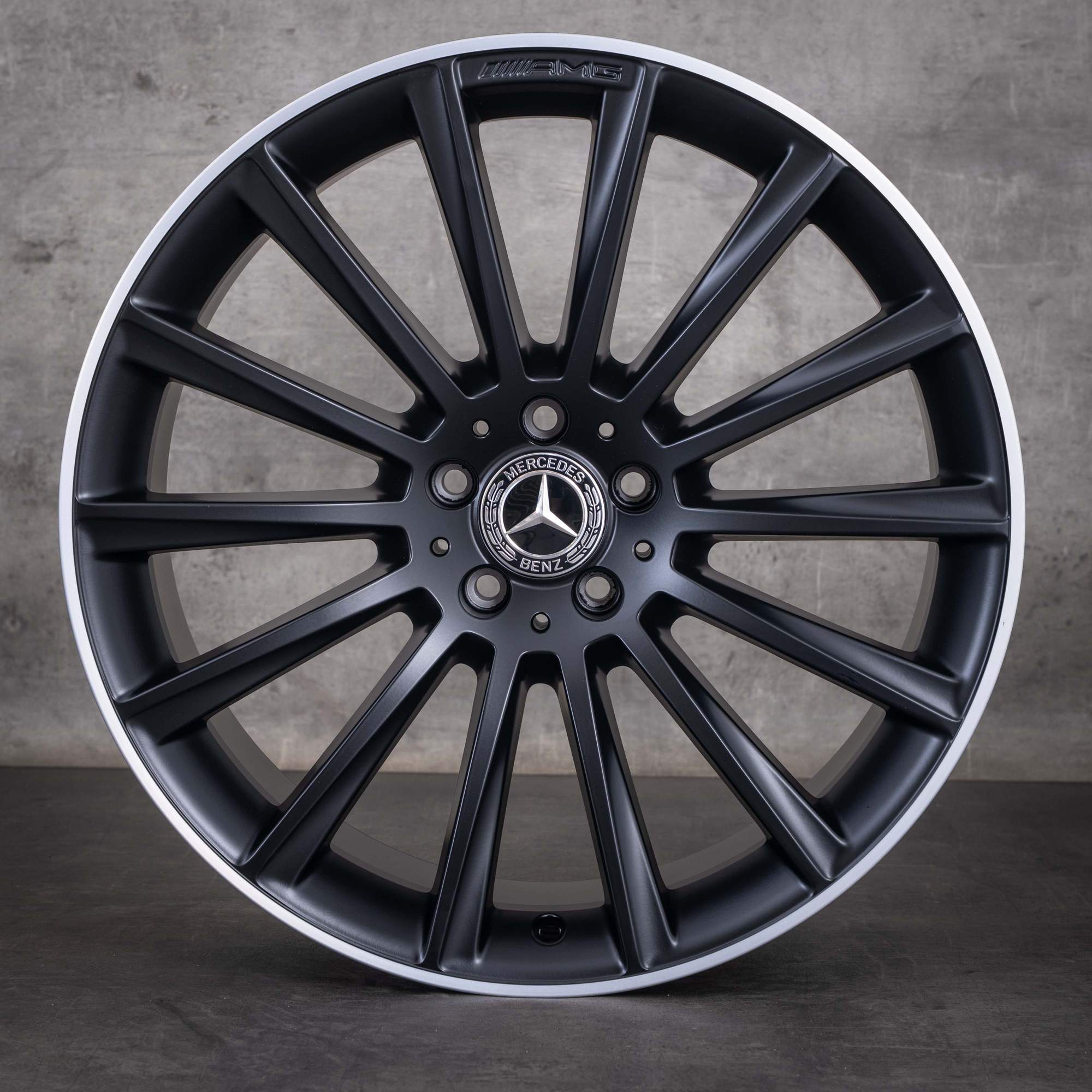 Alkuperäiset Mercedes-Benz GLC 43 AMG -vanteet 20 tuumaa X253 C253 A2534011900 A2534012700 mattamusta diamond cut