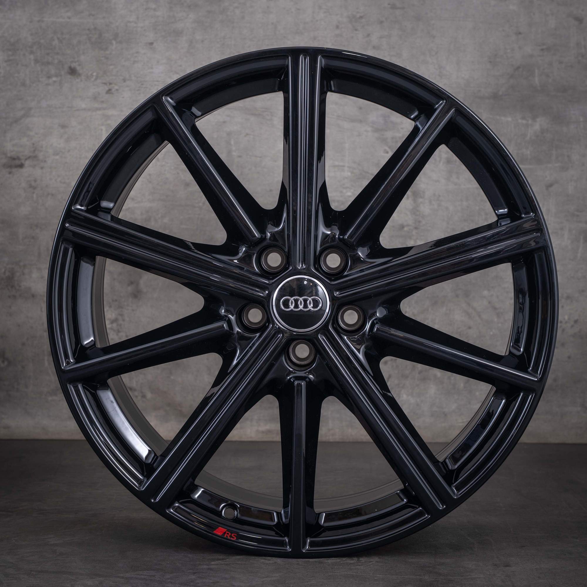 Cerchi originali Audi A6 S6 da 20 pollici 4K C8 4K0601025AR nero lucido NUOVI