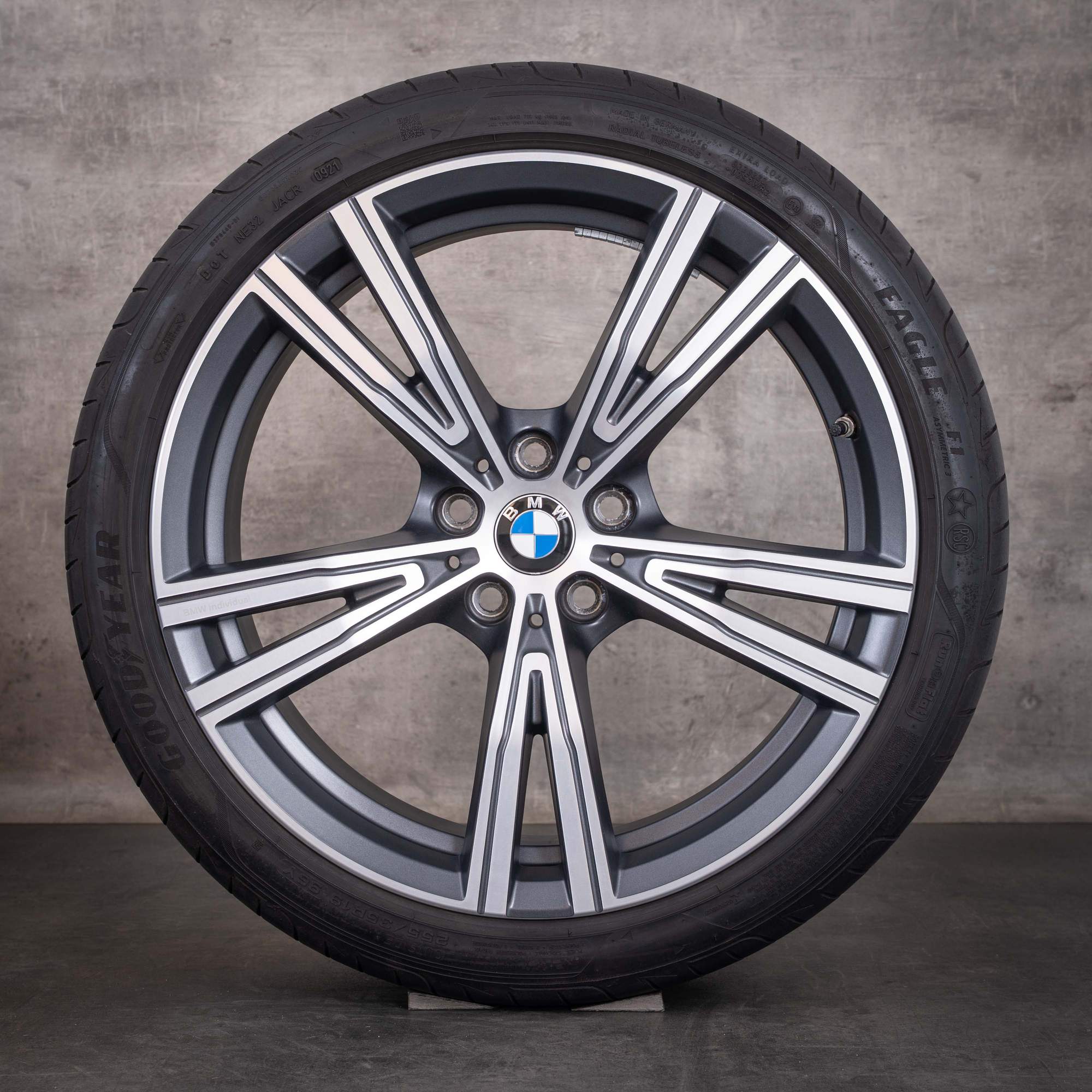 Original BMW 2er 3er 4er Felgen 19 Zoll G20 G21 G22 G23 G42 Coupe Sommerräder Styling 793i 8089896 8089897 orbit grey matt Front glanzgedreht