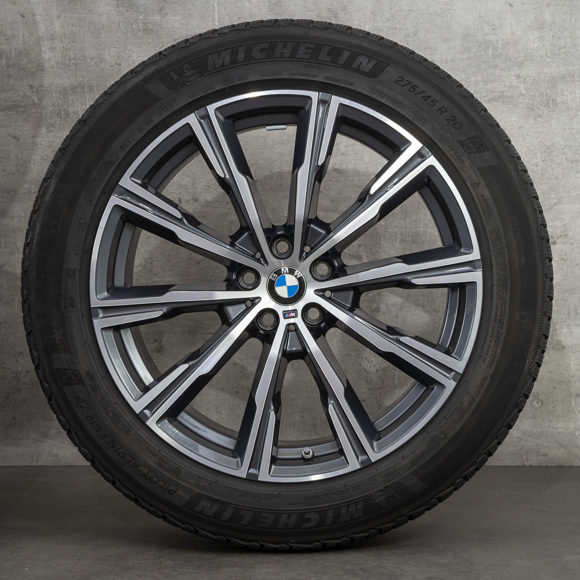 BMW 20 inch rims X5 G05 X6 G06 Styling M740 winter tires OEM wheels