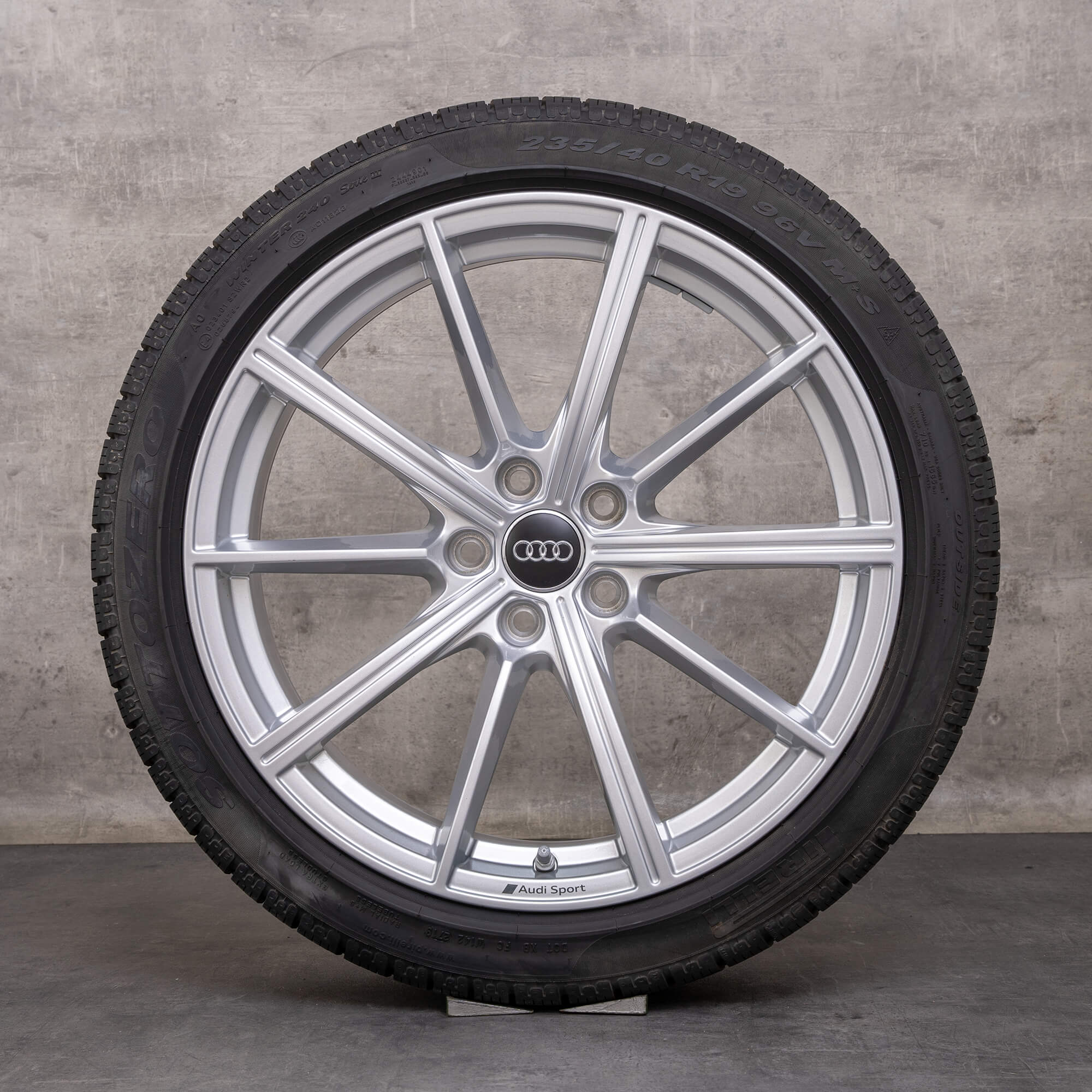 Originele Audi RS4 RS5 winterwielen 19 inch B9 8W velgen 8W0601025CP zilver