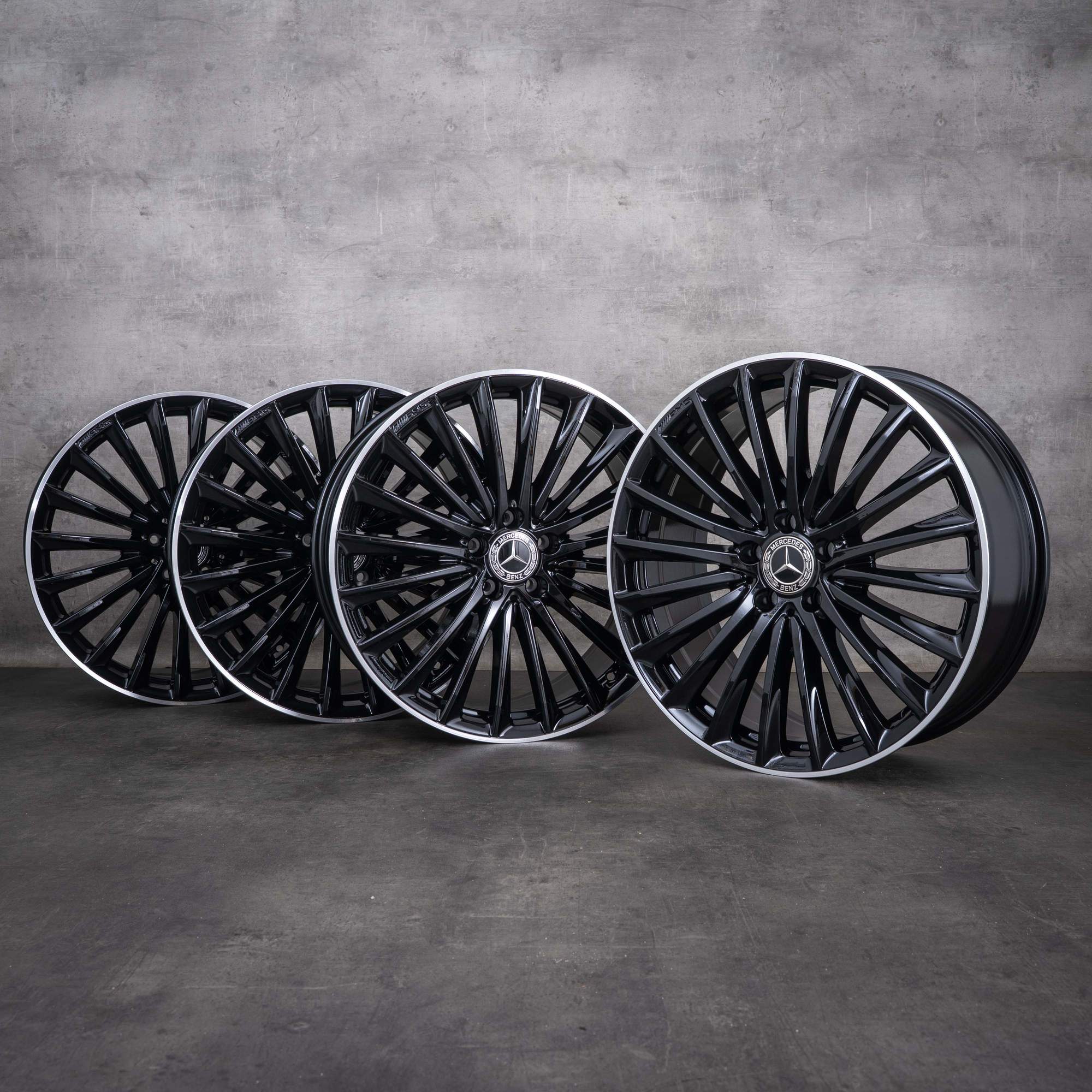 OEM Mercedes-Benz GLC AMG 20-inch rims X254 C254 A2544010800 A2544010900 Black, polished NEW