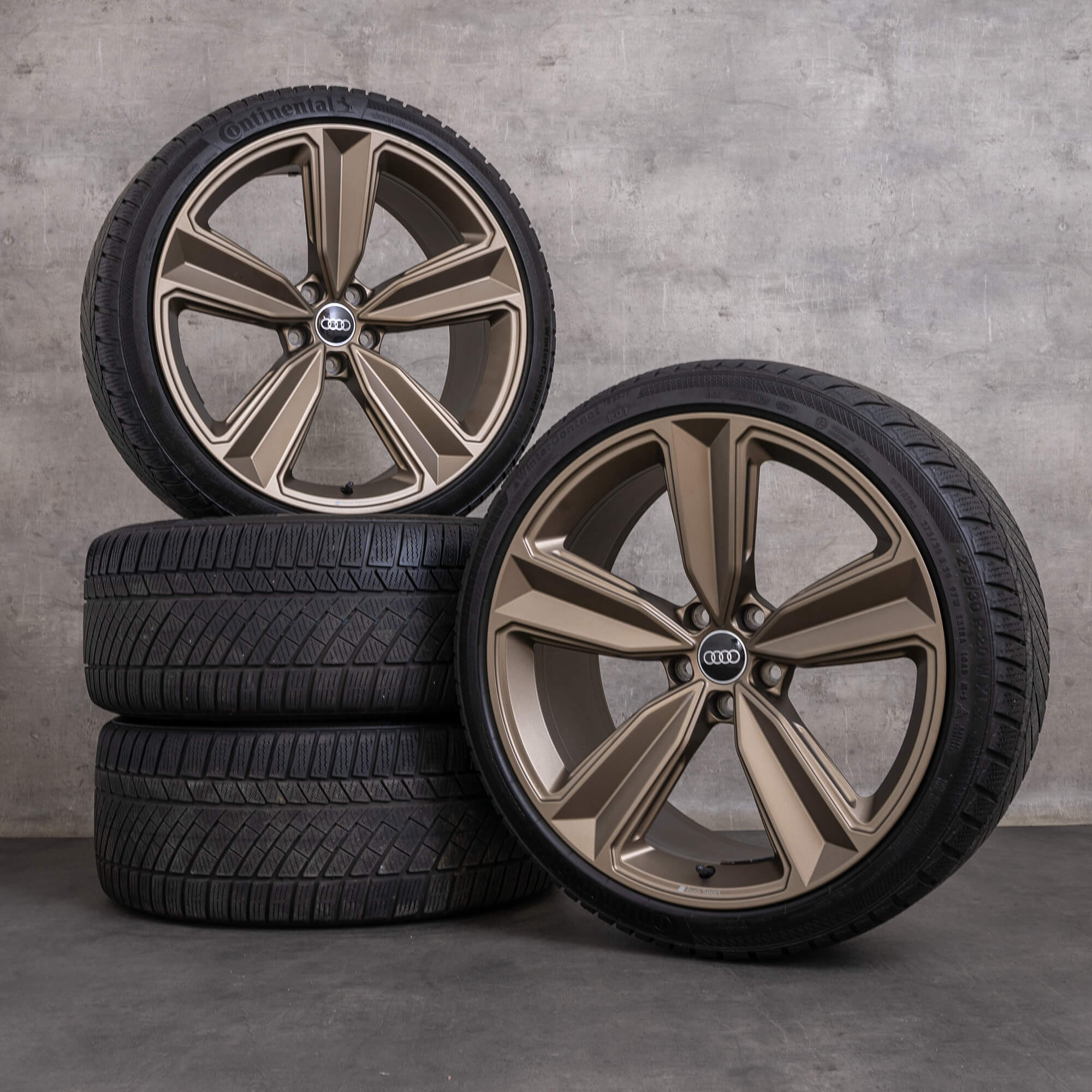 OEM Audi RS4 RS5 winter wheels 20 inch B9 F5 rims Peak 8W0601025FQ gold bronze