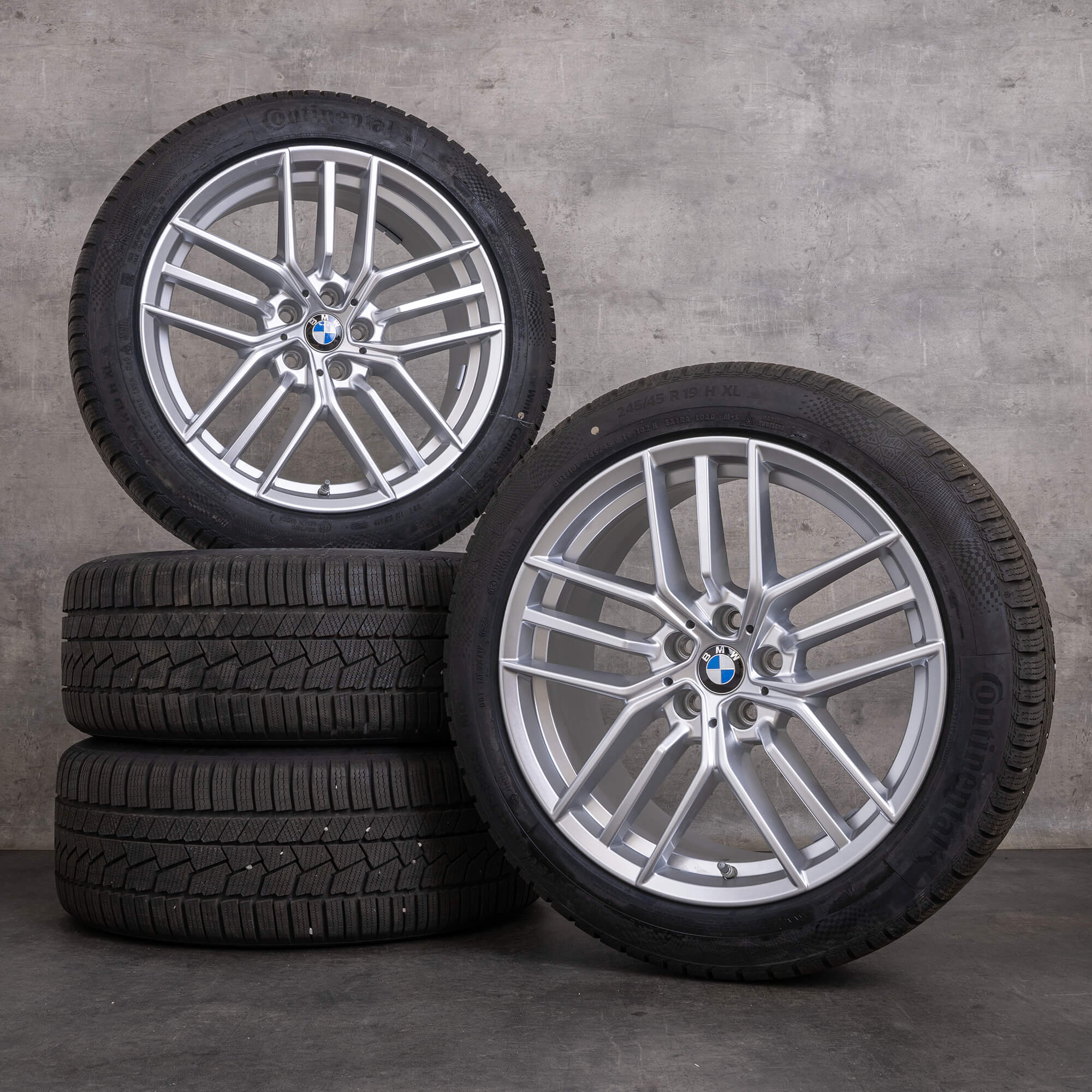 Oem BMW Série 5 i5 pneus hiver jantes 19 pouces G60 G61 Styling 933 5A324D6 argent brillant
