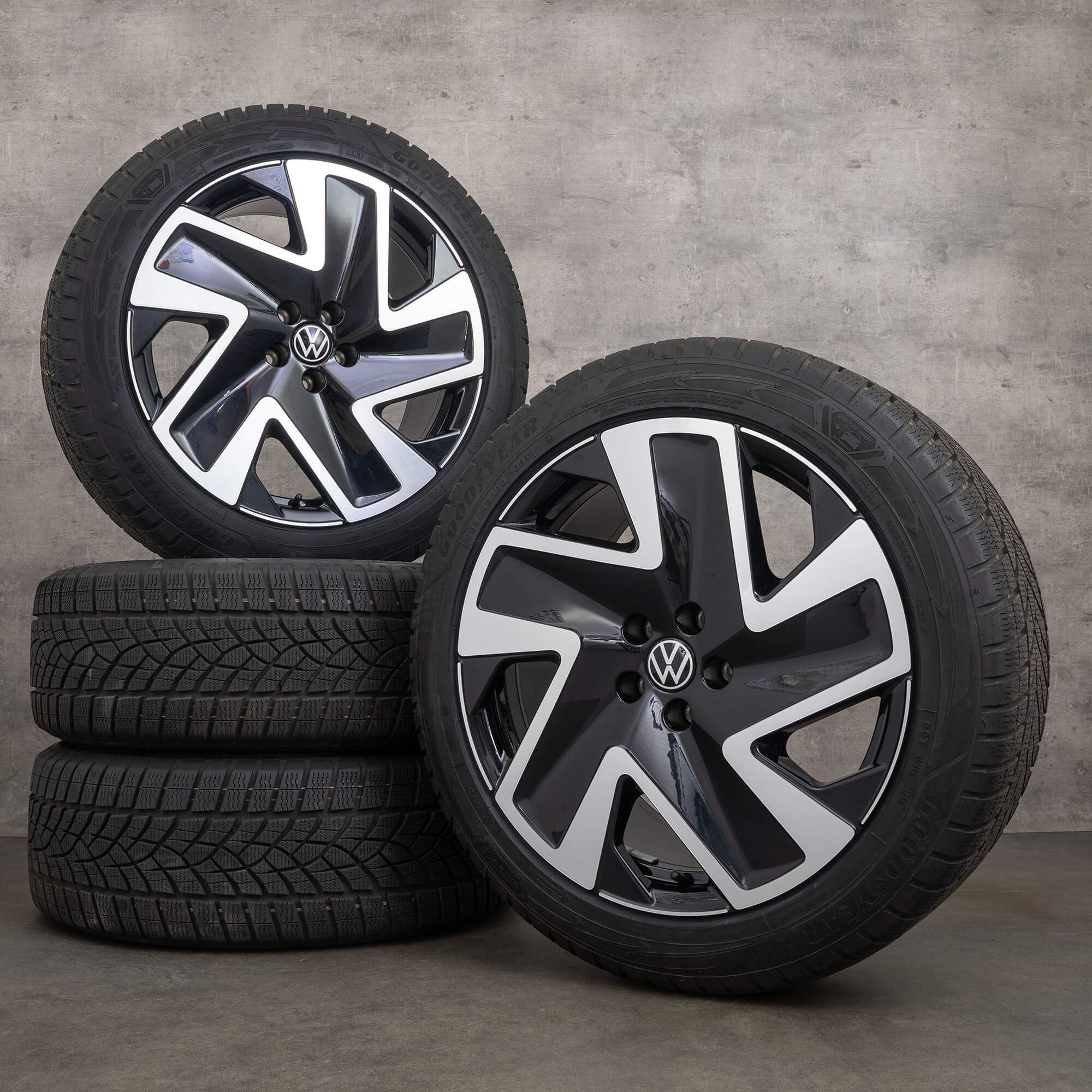 VW ID. Buzz Pro vinterhjul 20 tommer fælge vinterdæk Solna aluminiumsfælge 8 mm - sæt med 4 hjul