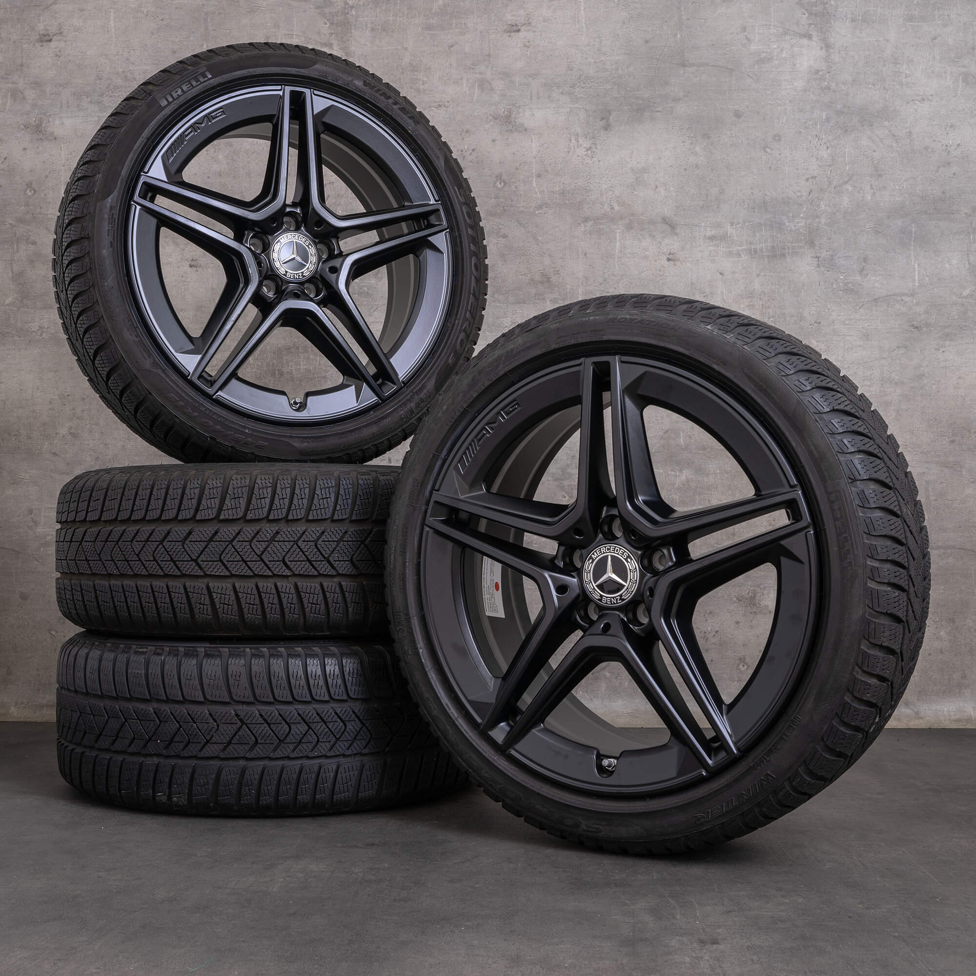 OEM Mercedes Benz CLS AMG winter wheels 19 inch C257 rims A2574011500 black matt