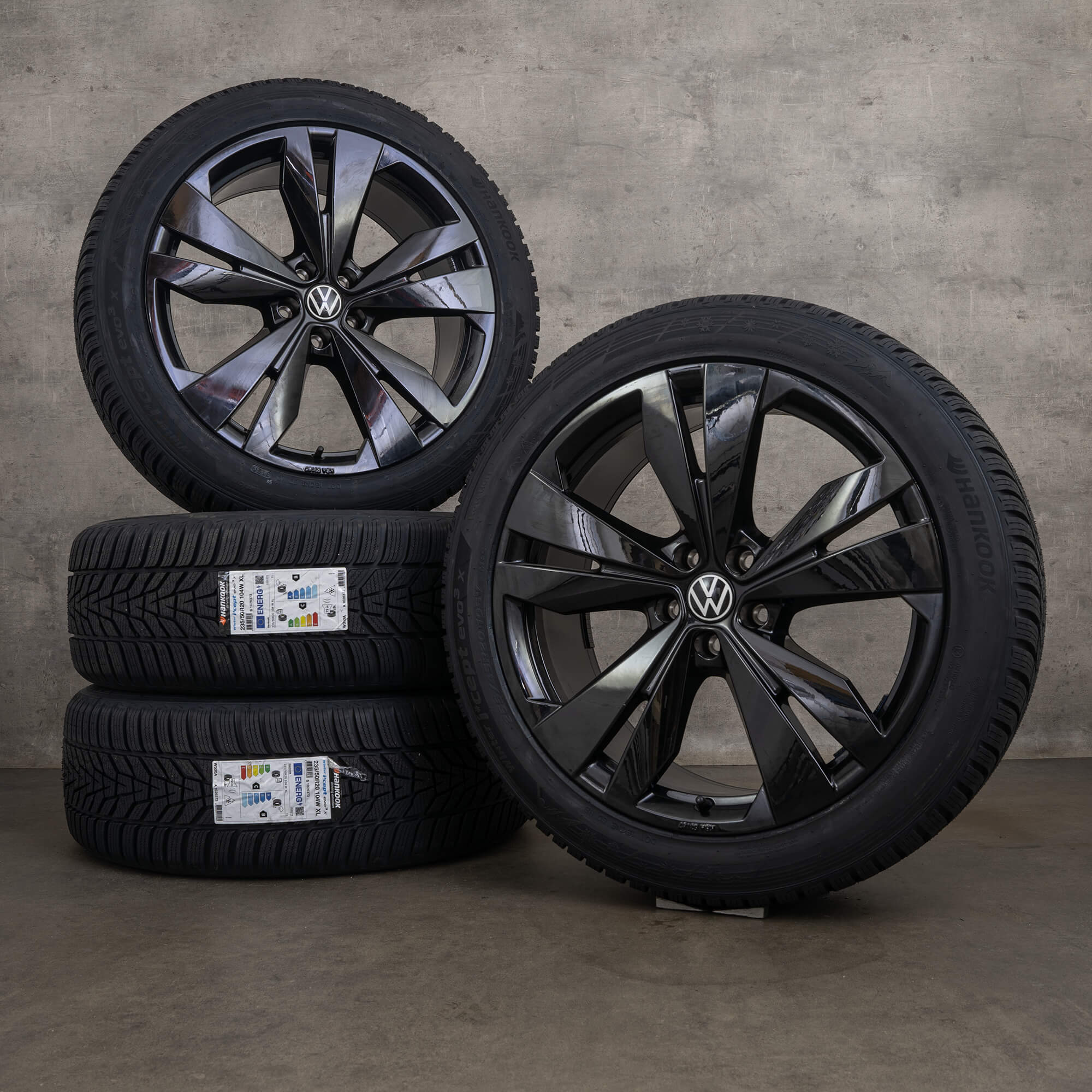 Alkuperäiset VW ID.4 ID.5 talvirenkaat 20 tuuman E2 vanteet Loen 11A071490 musta UUTUUS