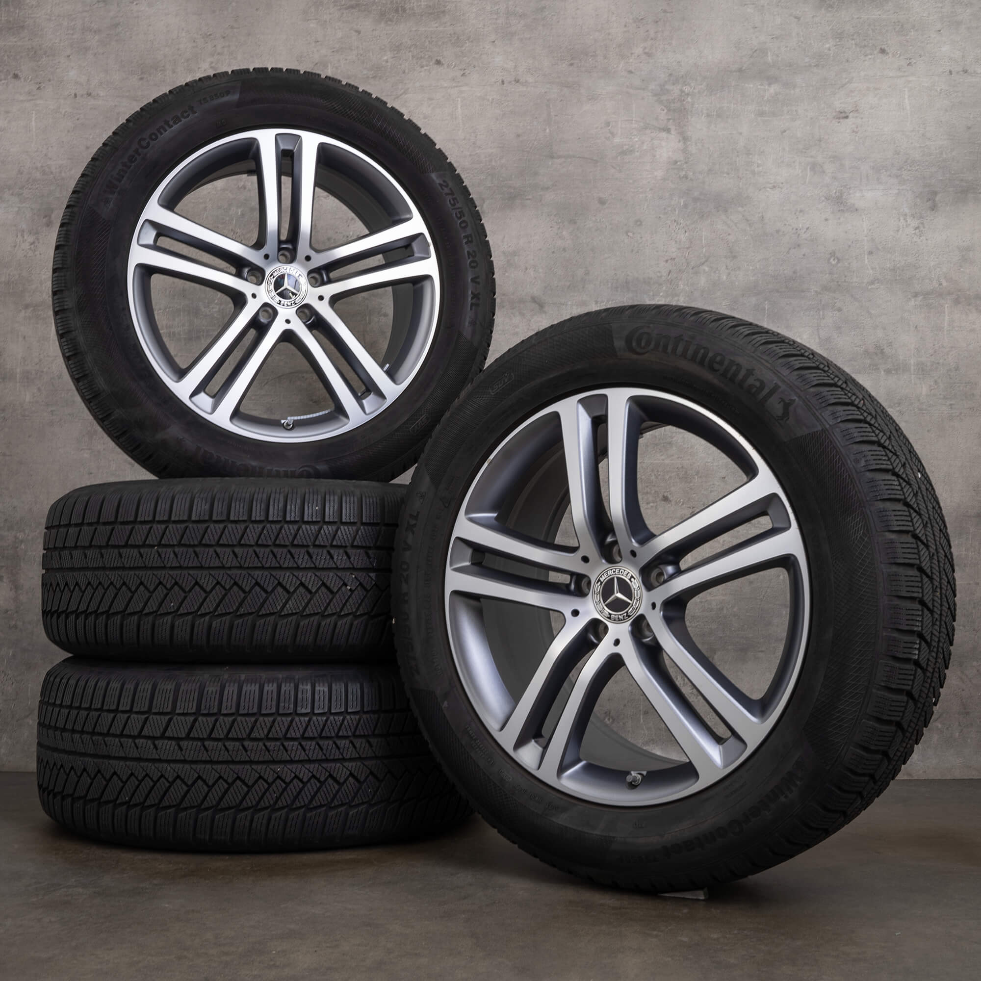 OEM Mercedes Benz GLE winter wheels 20 inch X167 C167 SUV Coupe rims A1674012400 A1674012500 himalaya gray glossy turned