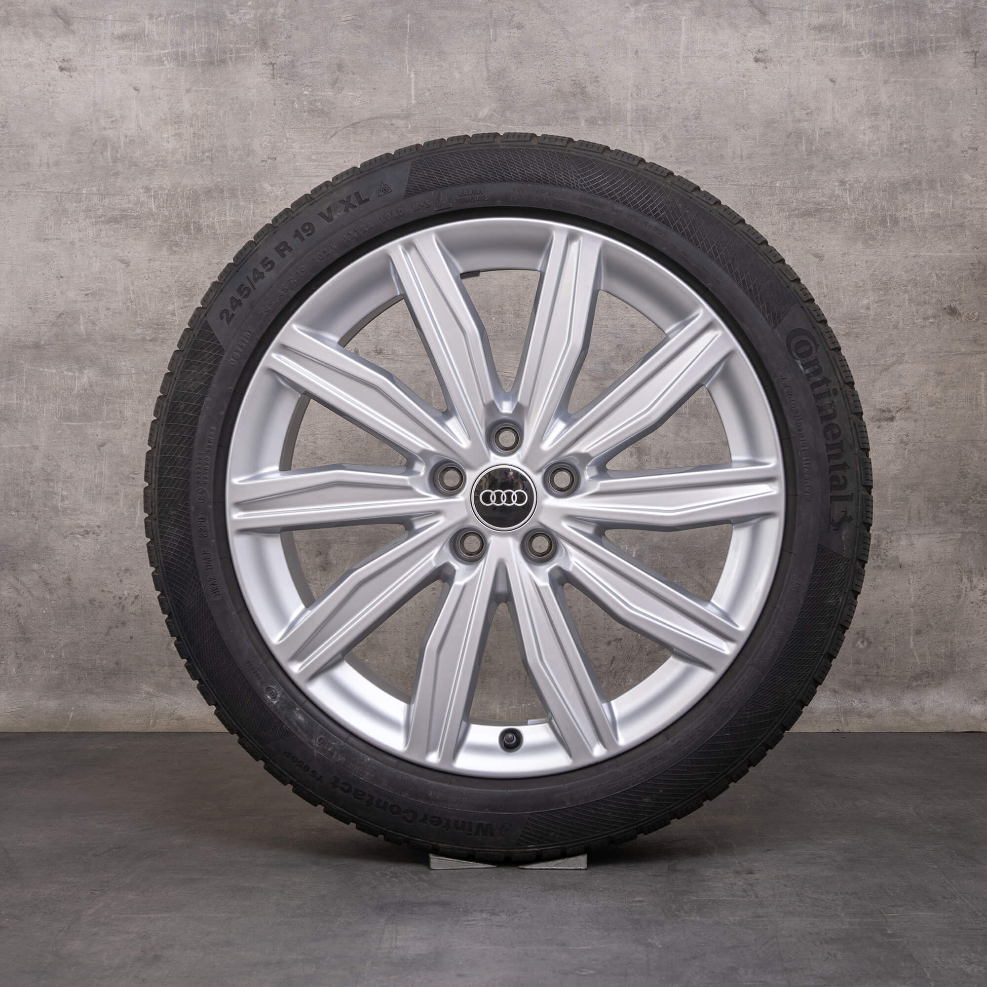 Original Audi A6 S6 jante de iarnă 19 inch 4K C8 4K0601025M dynamic silver