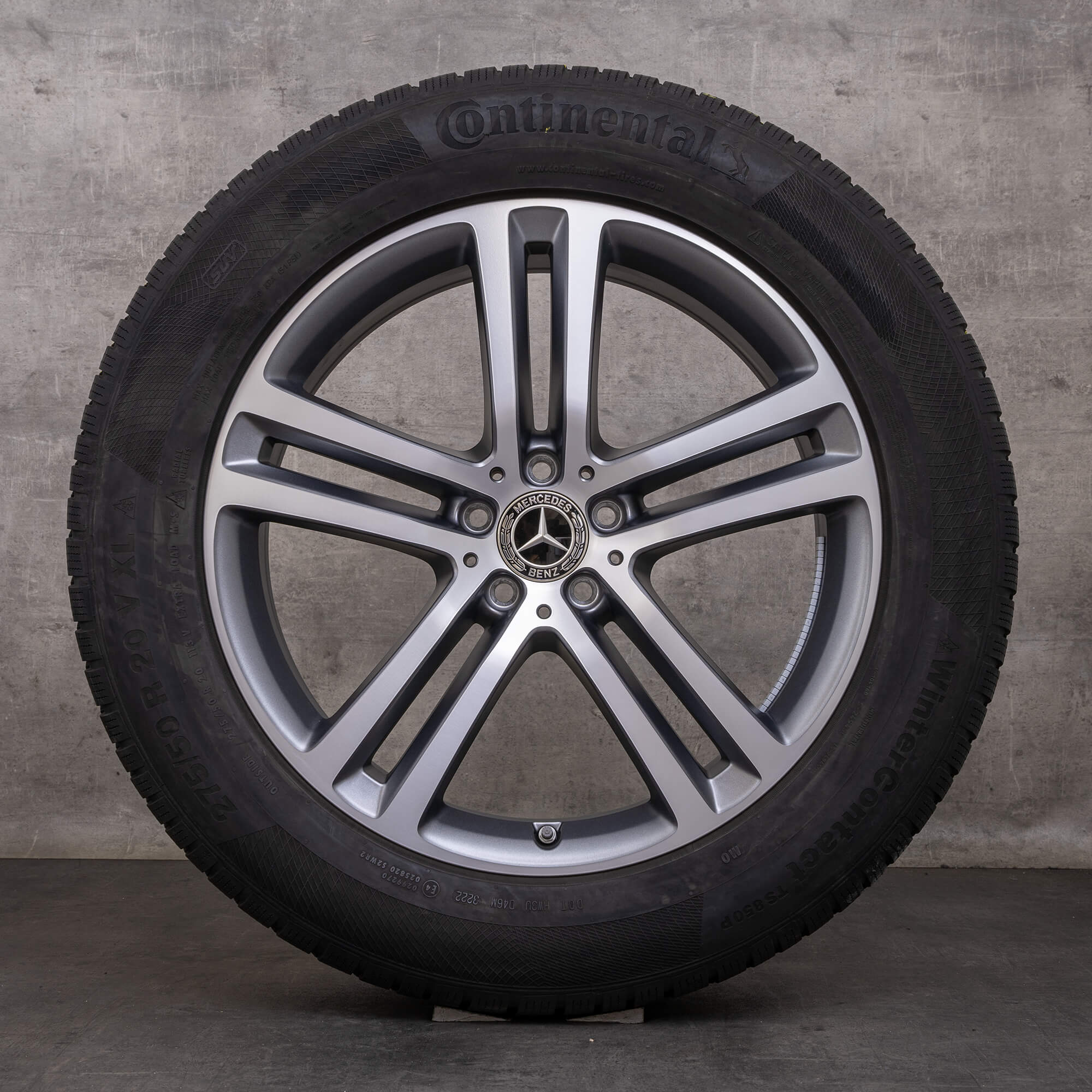 Orijinal Mercedes Benz GLE kış jant lastik 20 inç X167 SUV C167 Coupe jantlar A1674012400 A1674012500 himalaya gri mat parlak tornalanmış