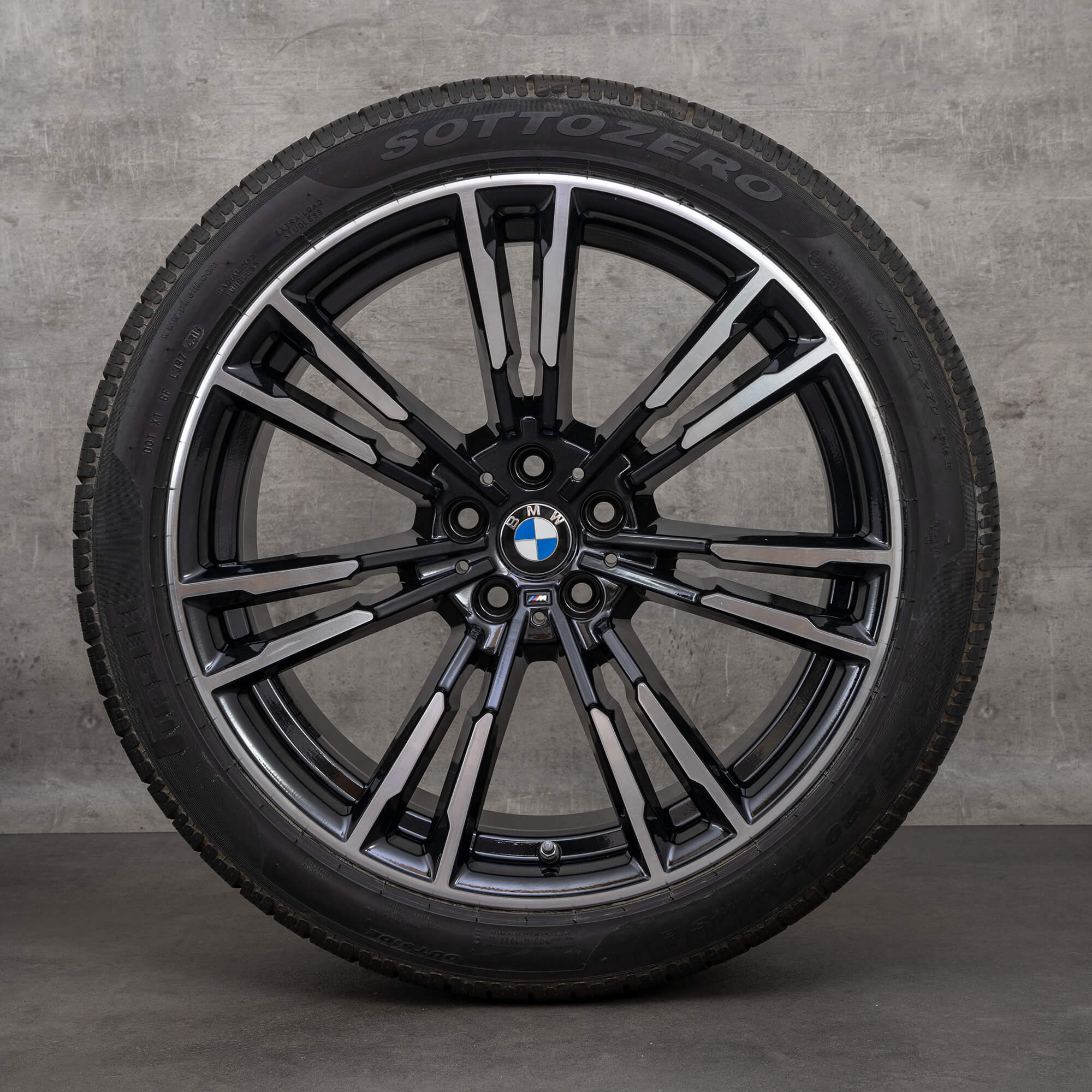 BMW 20 tommer fælge M5 F90 vinterdæk komplette vinterhjul 8073977 8073979 M706