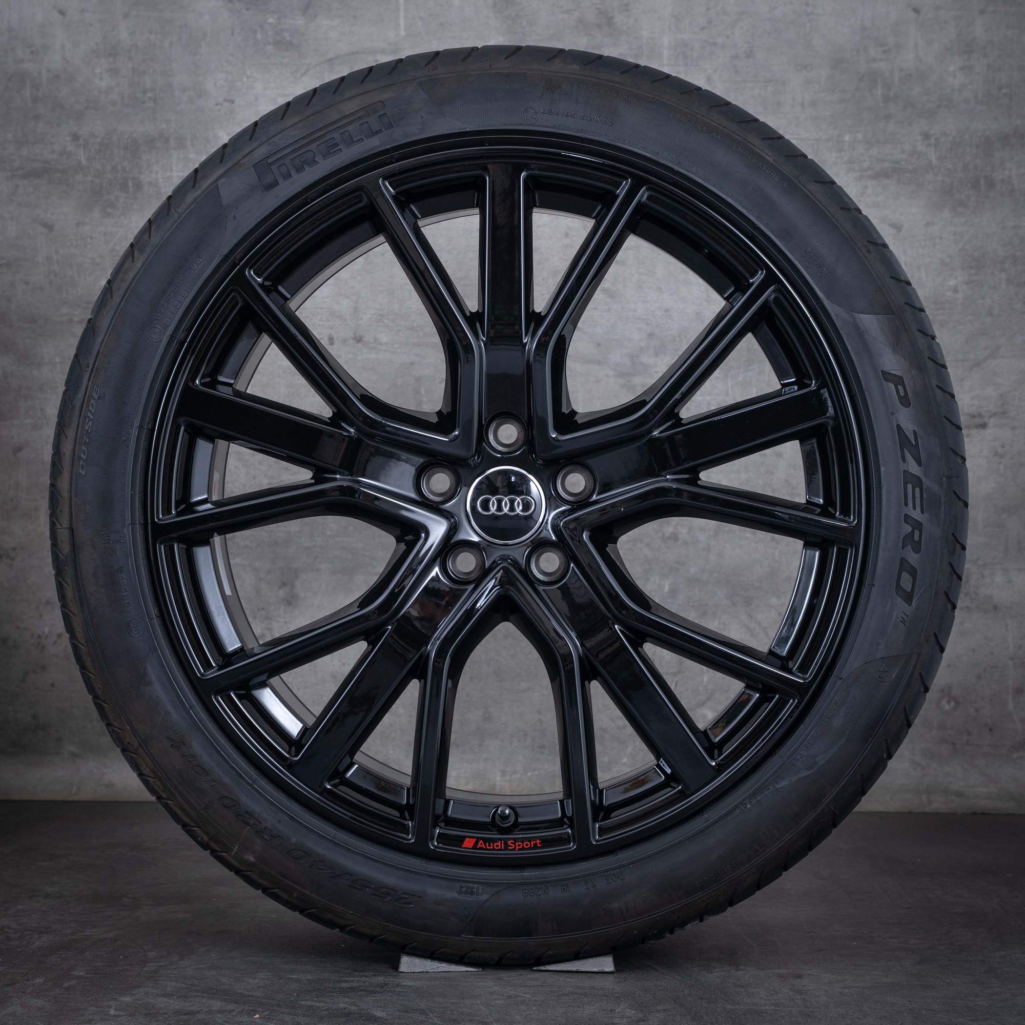 Alkuperäiset Audi A6 S6 vanteet 20 tuuman 4K C8 kesäpyörät 4K0601025AB musta kiiltävä