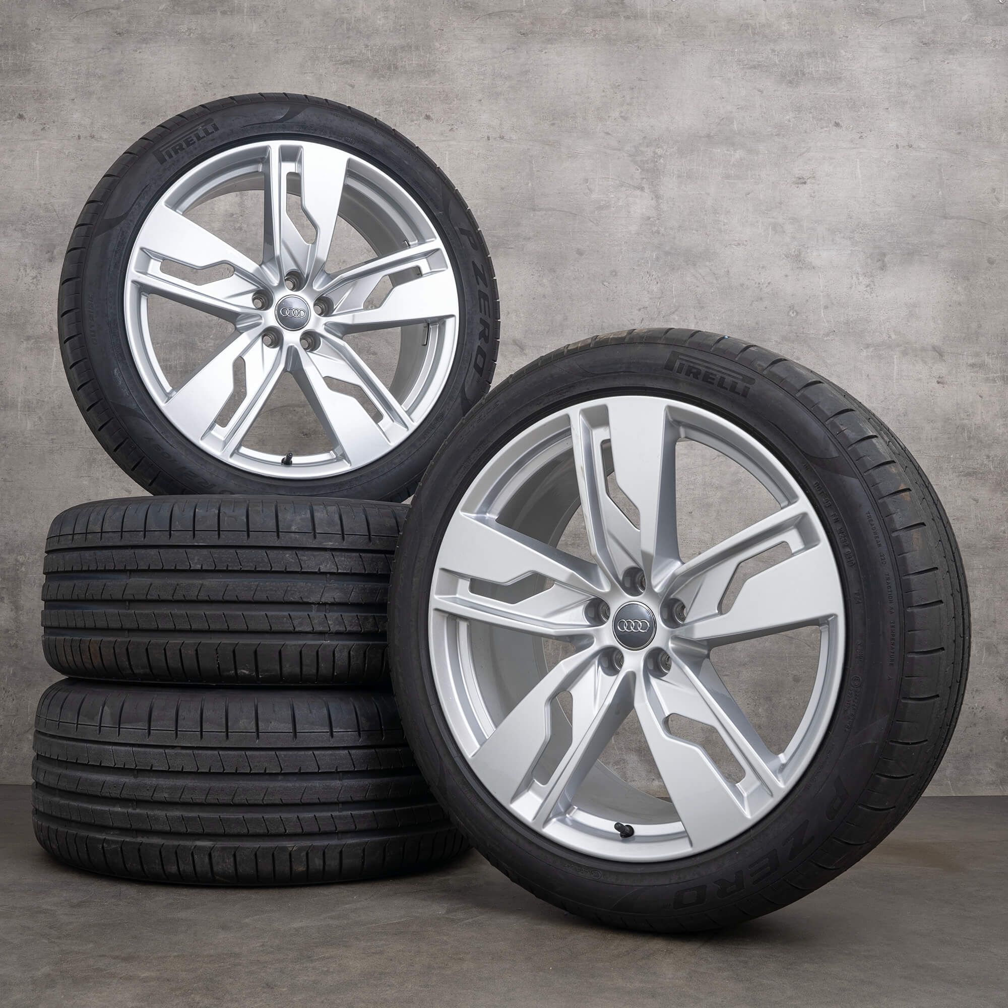 Originele Audi Q7 SQ7 velgen 21 inch 4M winterwielen 4M0601025K zilveren winterbanden