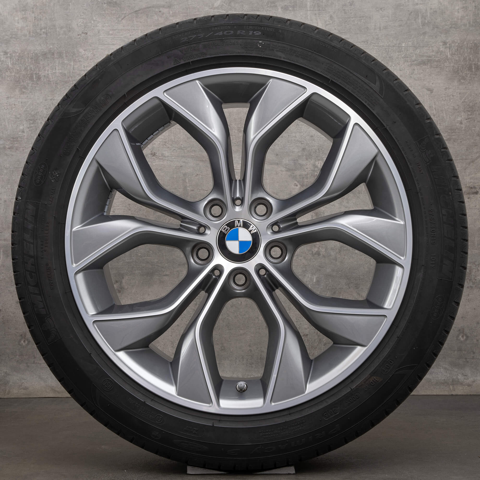  Ｘ４　F26 F25 Mスポーツ　19インチ純正ホイールタイヤ４本ＳＥＴ BMW X3 F25 X4 F26 summer wheels 19 inch rims 608 tires 6862890 6862891