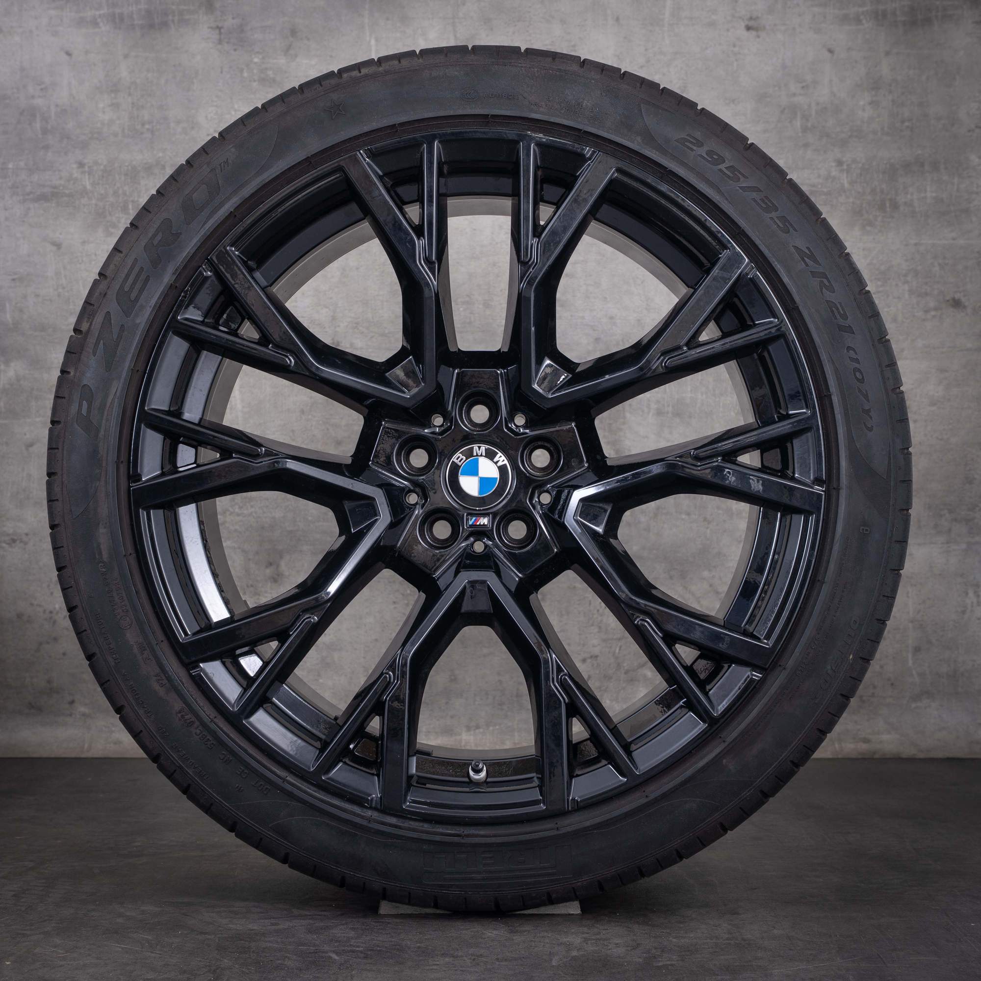 Cerchi originali BMW X5M X6M da 21 e 22 pollici F95 F96, ruote estive, styling 809 M 8090796 8090717, nero lucido